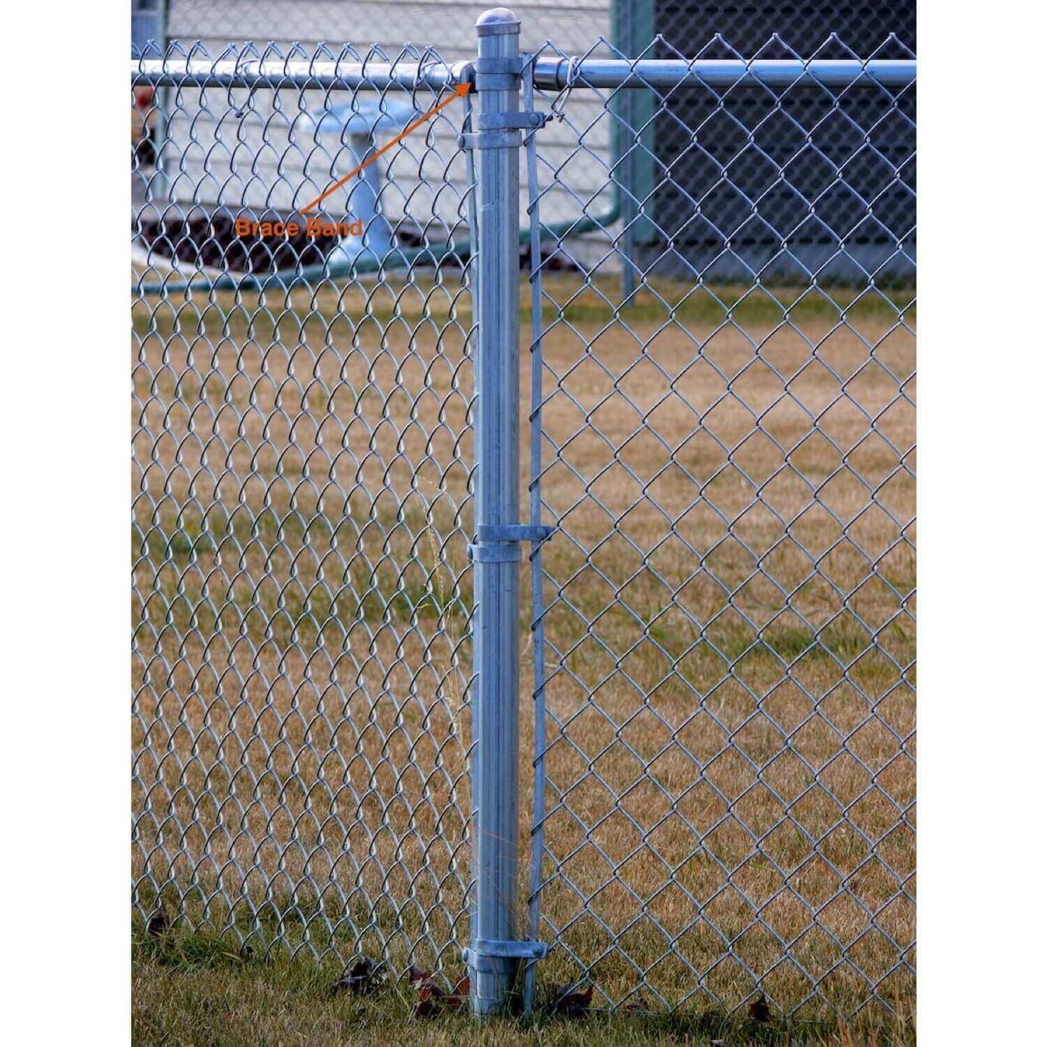 Galvanized Brace Band for Chain Link Fence - Rail End Bracket - Image 4