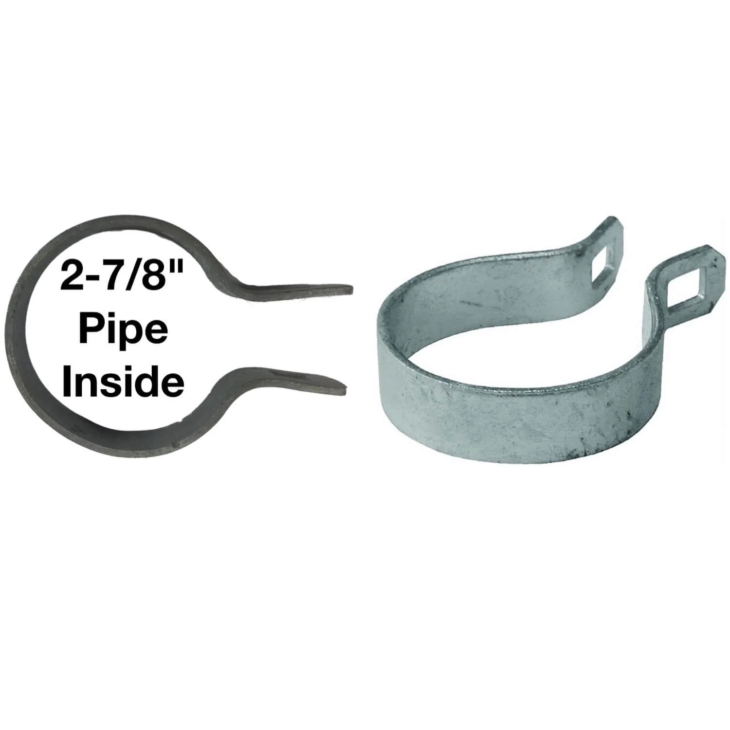 Galvanized Brace Band for Chain Link Fence - Rail End Bracket - Image 43