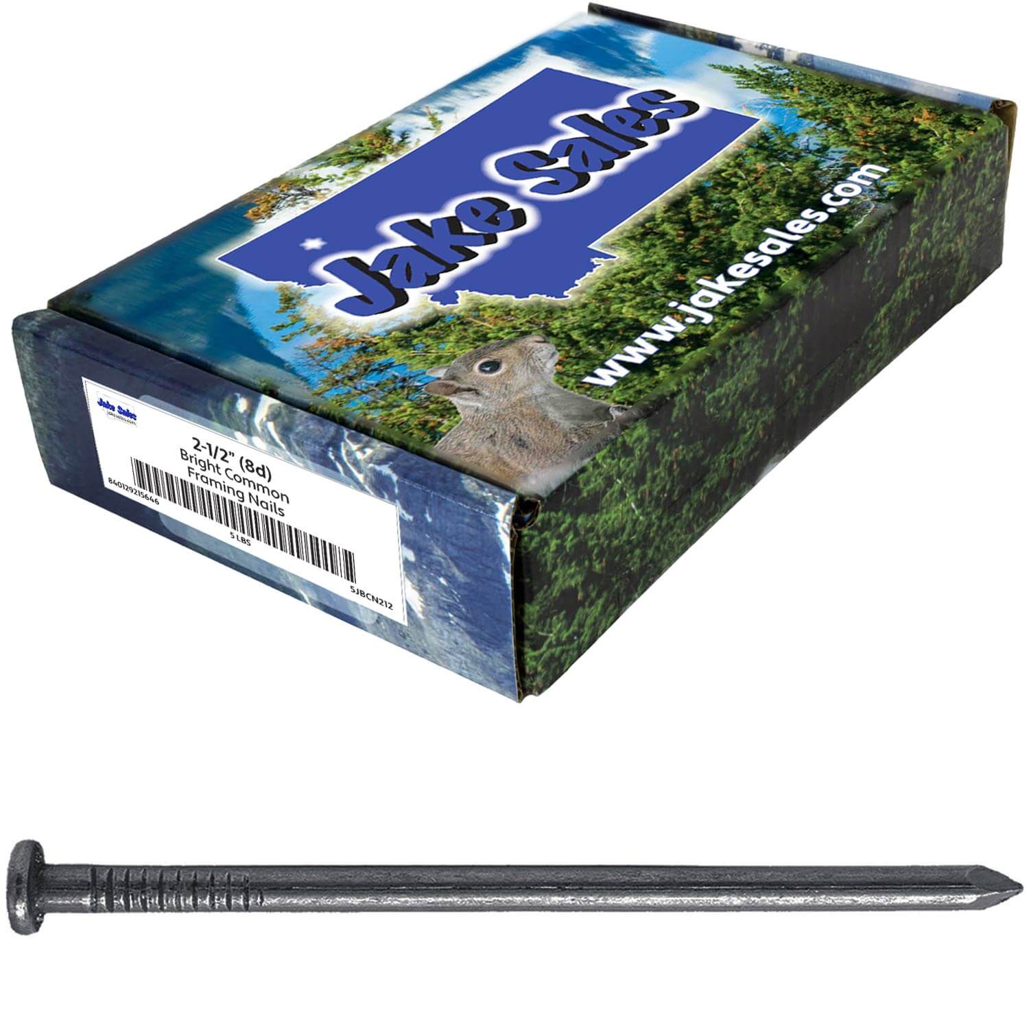 Bright Common Framing Nails - Heavy-Duty Fastener Designed for Interior Construction Applications - Uncoated Carbon Steel with Smooth Shank - Load Bearing Strength - Image 45