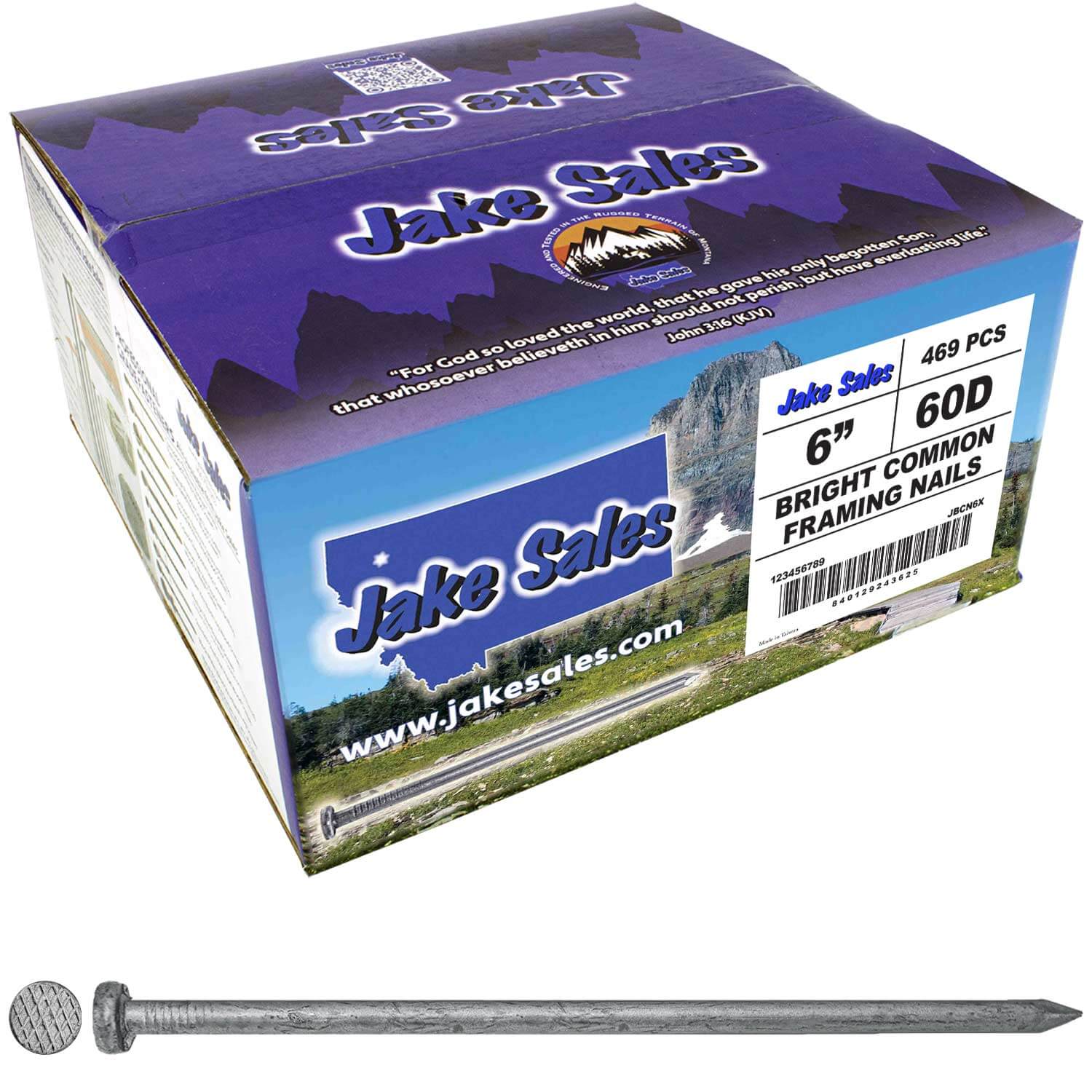 Bright Common Framing Nails - Heavy-Duty Fastener Designed for Interior Construction Applications - Uncoated Carbon Steel with Smooth Shank - Load Bearing Strength - Image 47