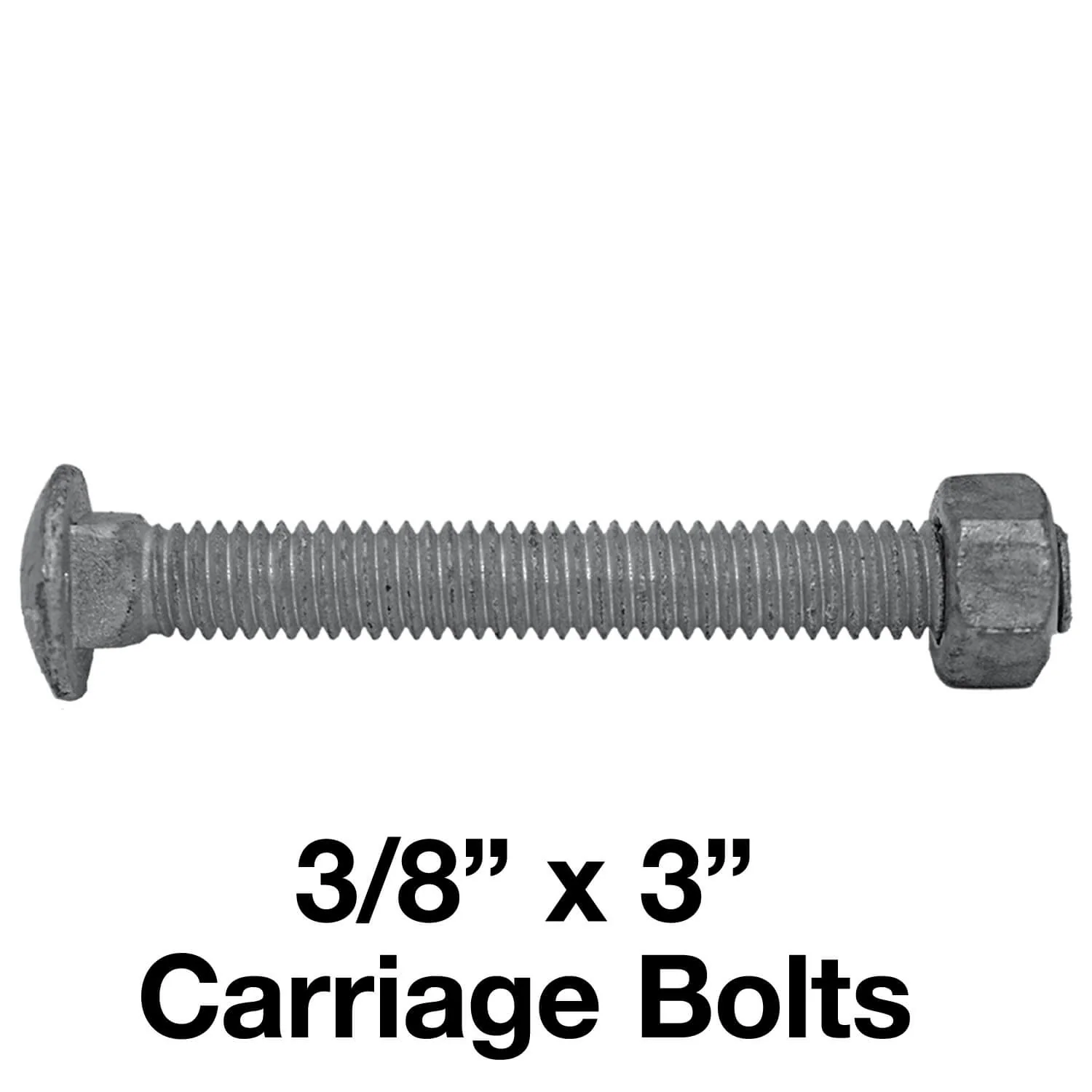 CARRIAGE BOLTS - Galvanized Bulk Chain Link Fence Carriage Bolts - Image 3