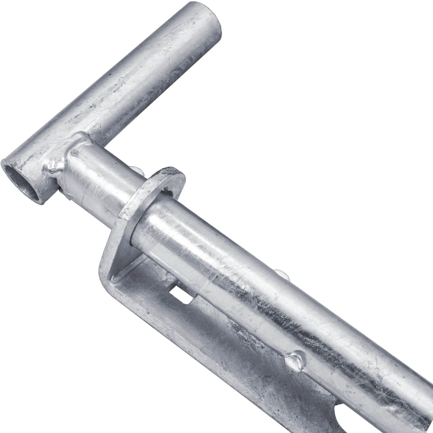 Chain Link 26" Drop Rod - Heavy Duty Gate and Dumpster Drop Rod Bar With Guide (Galvanized Steel) - Image 5