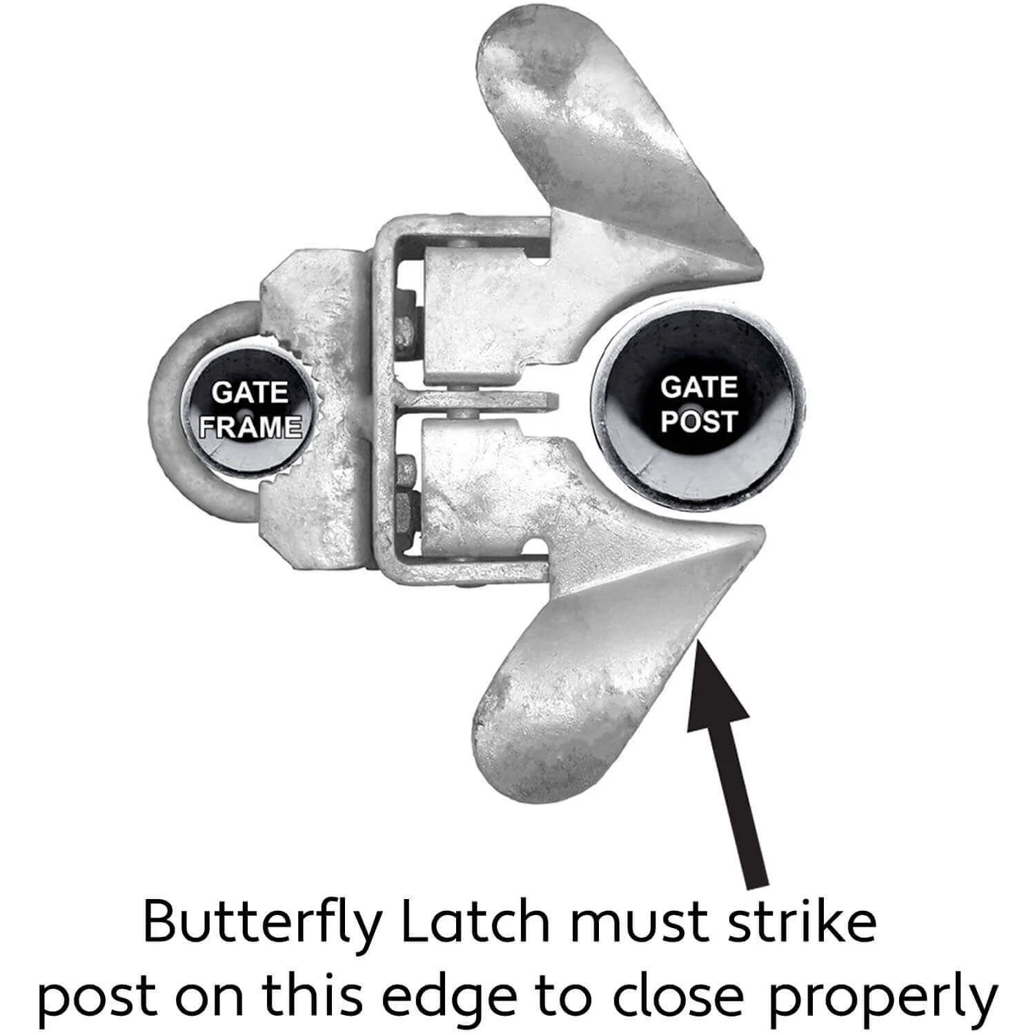 Galvanized Chain Link Fence Butterfly Gate Latches - Image 30