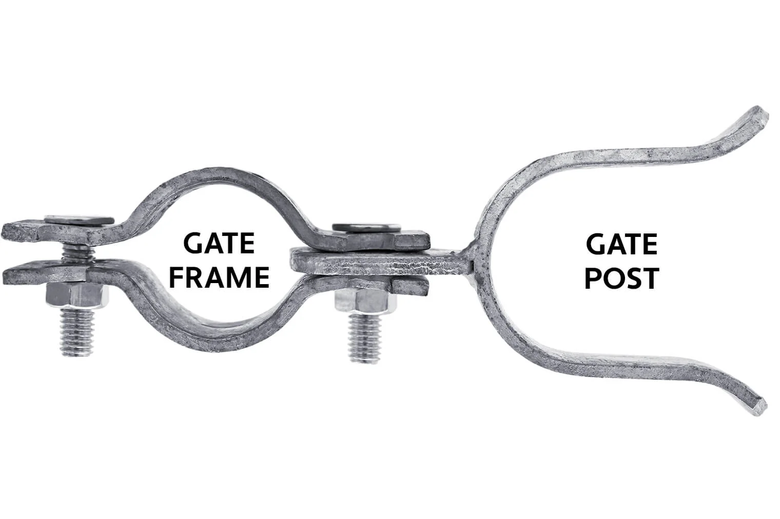 Chain Link Fence Gate Fork Latch -  Fence Gate Latch - Galvanized Fence Gate Latch With Hole for Padlock - Image 3