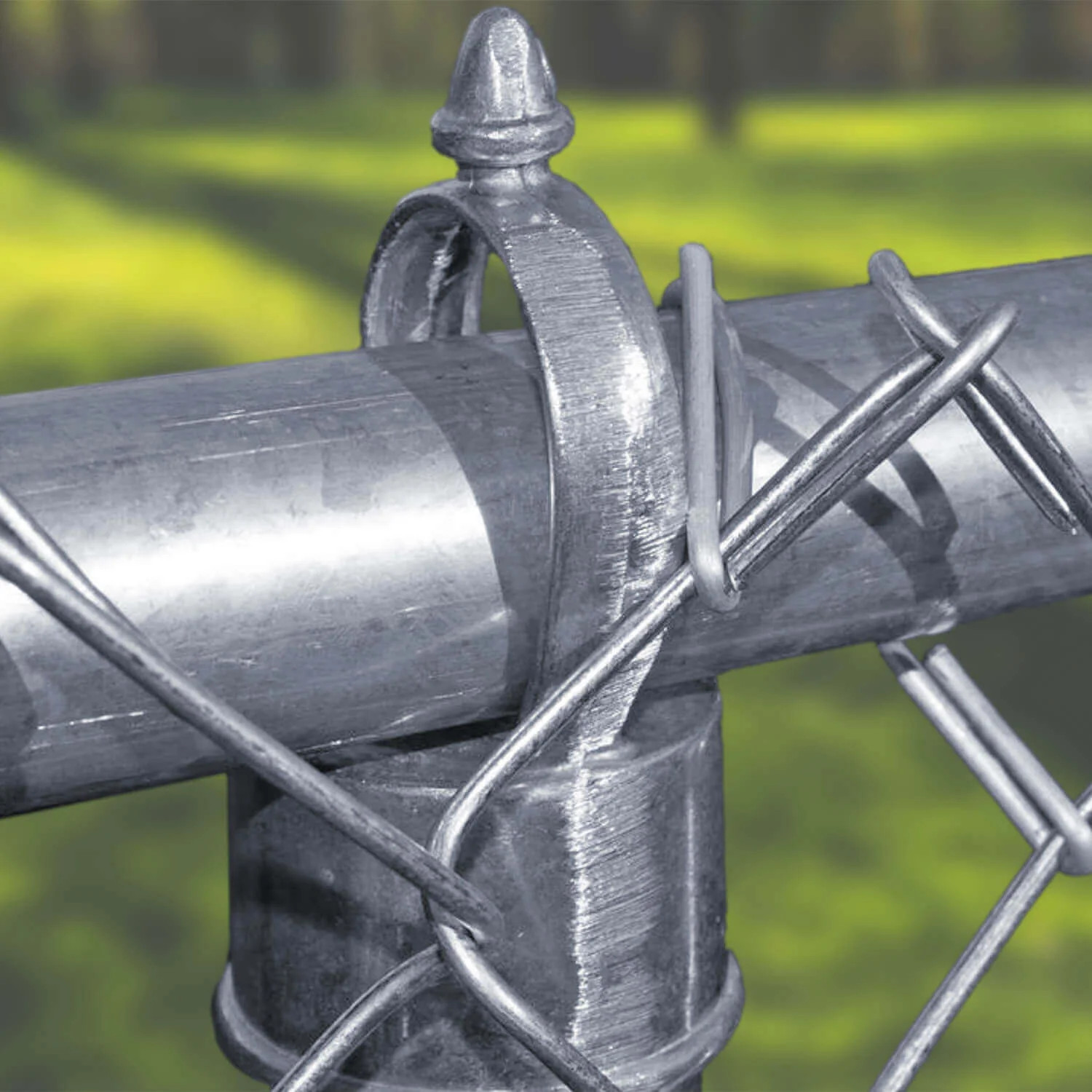Aluminum Chain Link Fence Loop Cap Eye Tops - Image 16