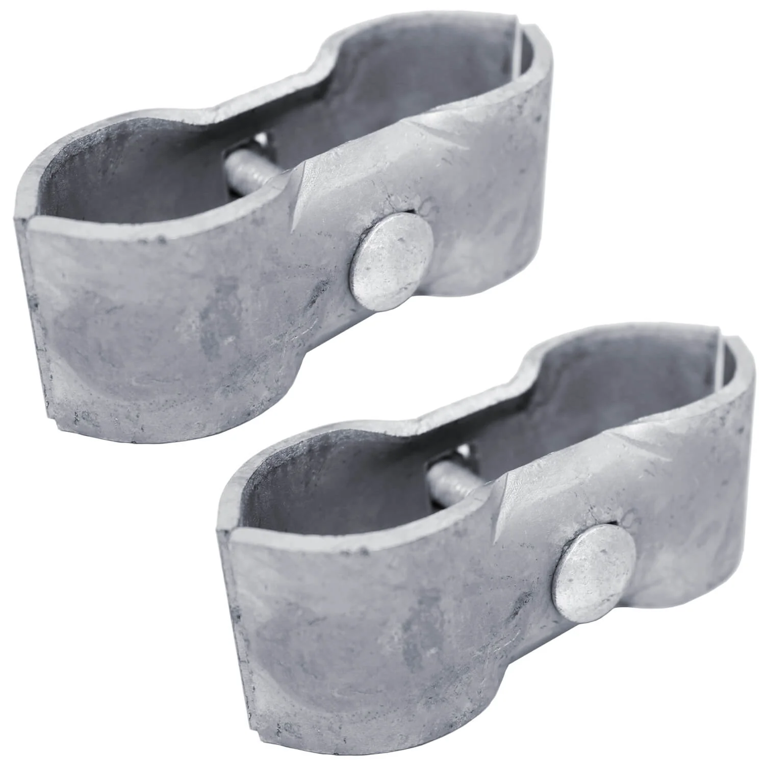 Galvanized Chain Link Fence Panel Clamps with Bolts & Nuts - Saddle Clamps for Dog Kennels & Temporary Fencing - Image 26