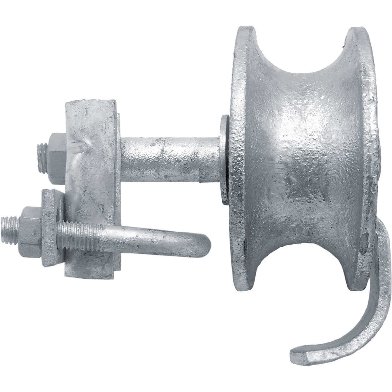 Chain Link Fence Rolling Gate Track Wheel Roller in Steel and Nylon Versions - Image 3
