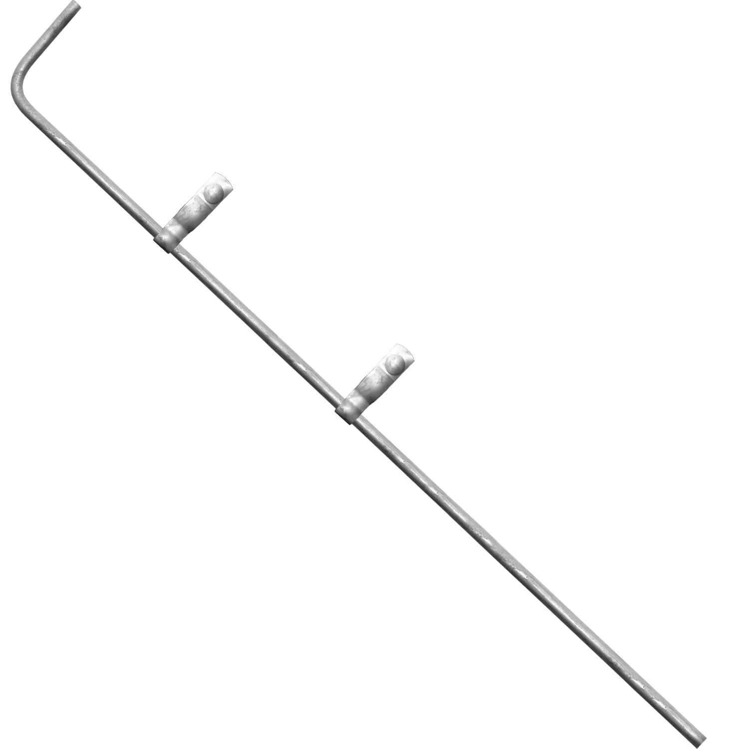 Chain Link Gate Cane Bolt (Single or Double Gate) 1-3/8" X 36" - Image 4