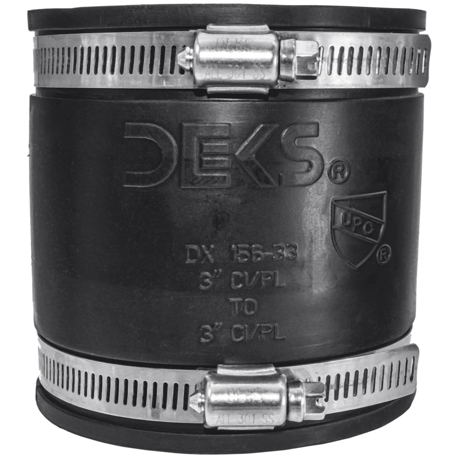 DEKS  Flexible Pipe Coupler - Leak-Proof for Clay, PVC, Copper, and Steel Connections - Image 15
