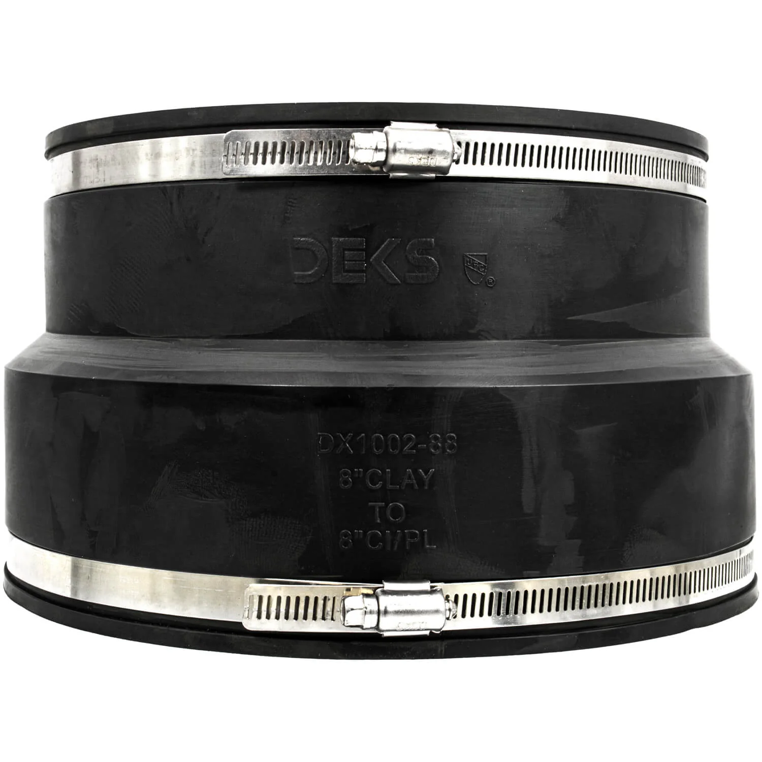 DEKS  Flexible Pipe Coupler - Leak-Proof for Clay, PVC, Copper, and Steel Connections - Image 3