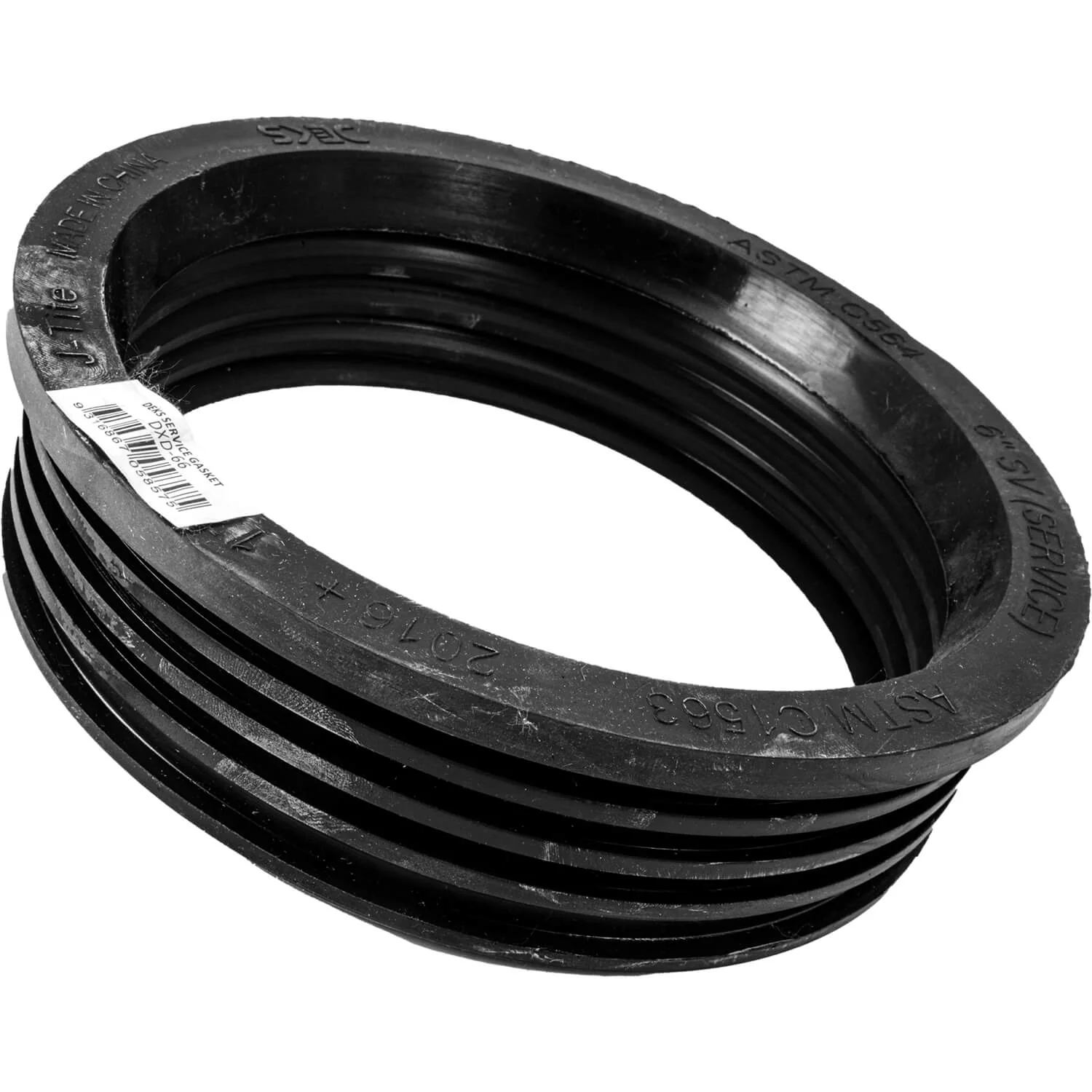 DEKS J-Tite Service Weight Soil Gasket - One Piece Compression Gasket of Molded Neoprene Rubber - Image 3