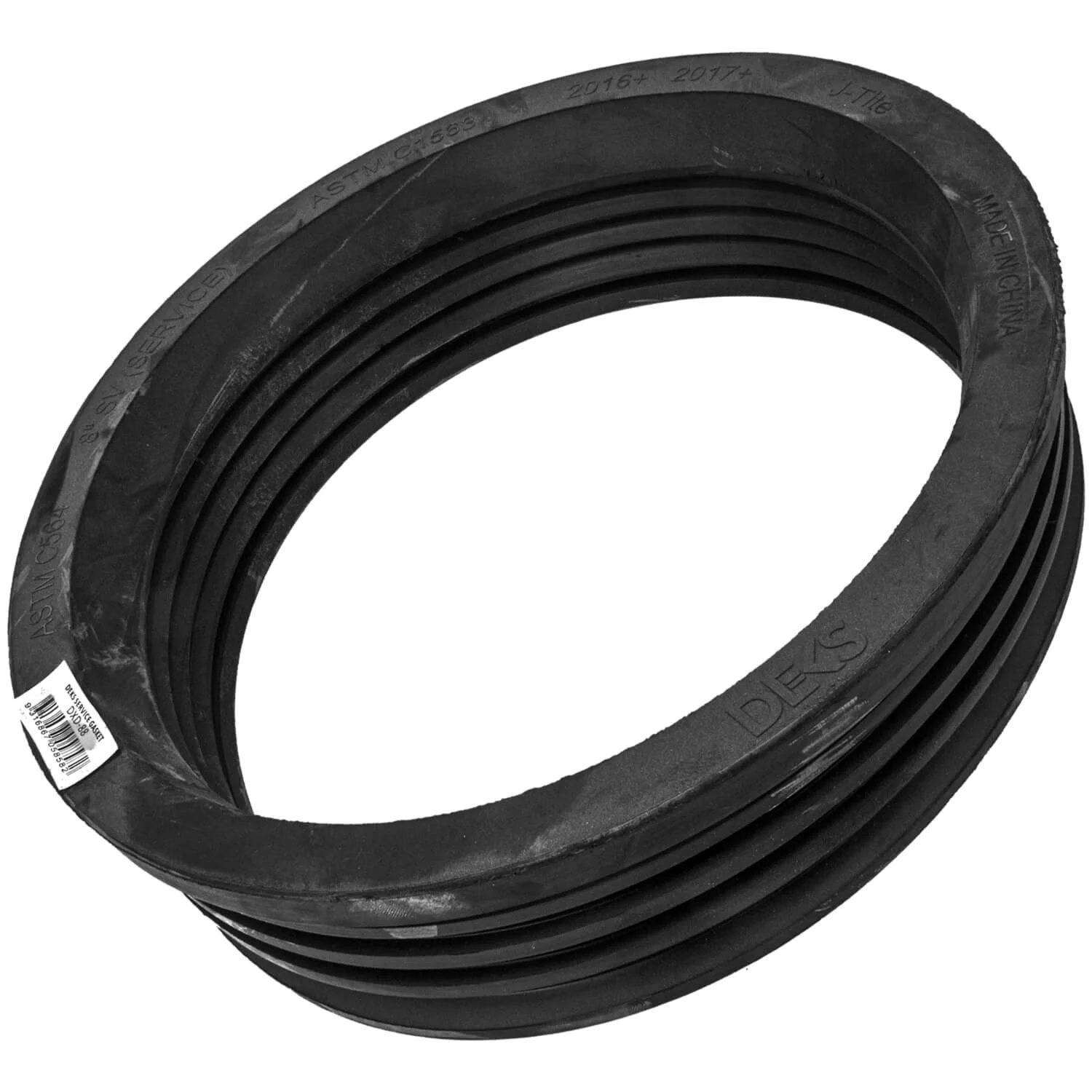 DEKS J-Tite Service Weight Soil Gasket - One Piece Compression Gasket of Molded Neoprene Rubber - Image 7