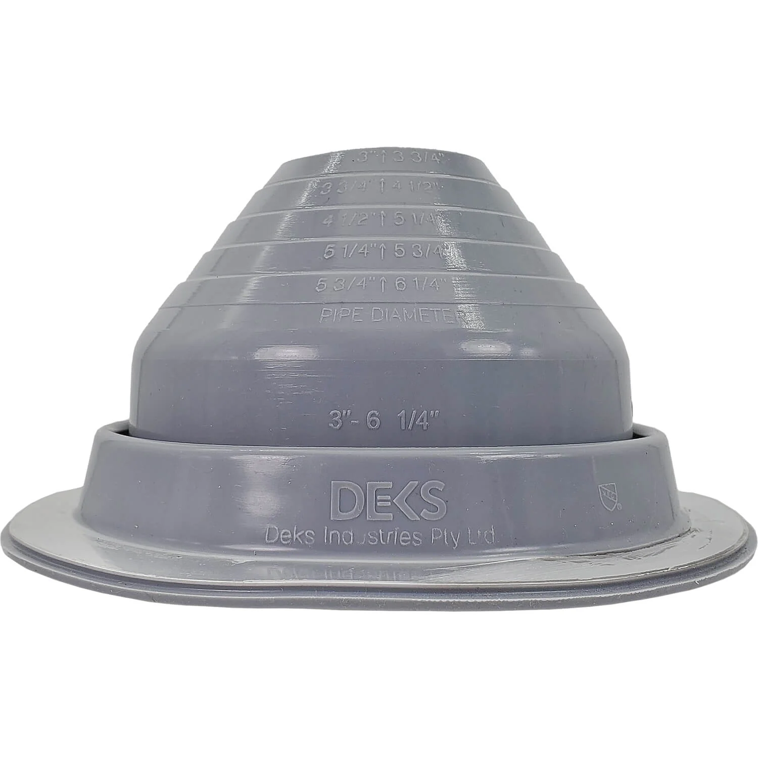 Dektite GRAY Round HIGH TEMPERATURE Silicone Flexible Pipe Flashing Dektite: Metal Roof Jack Pipe Boot - Metal Roofing Pipe Flashing - Image 11