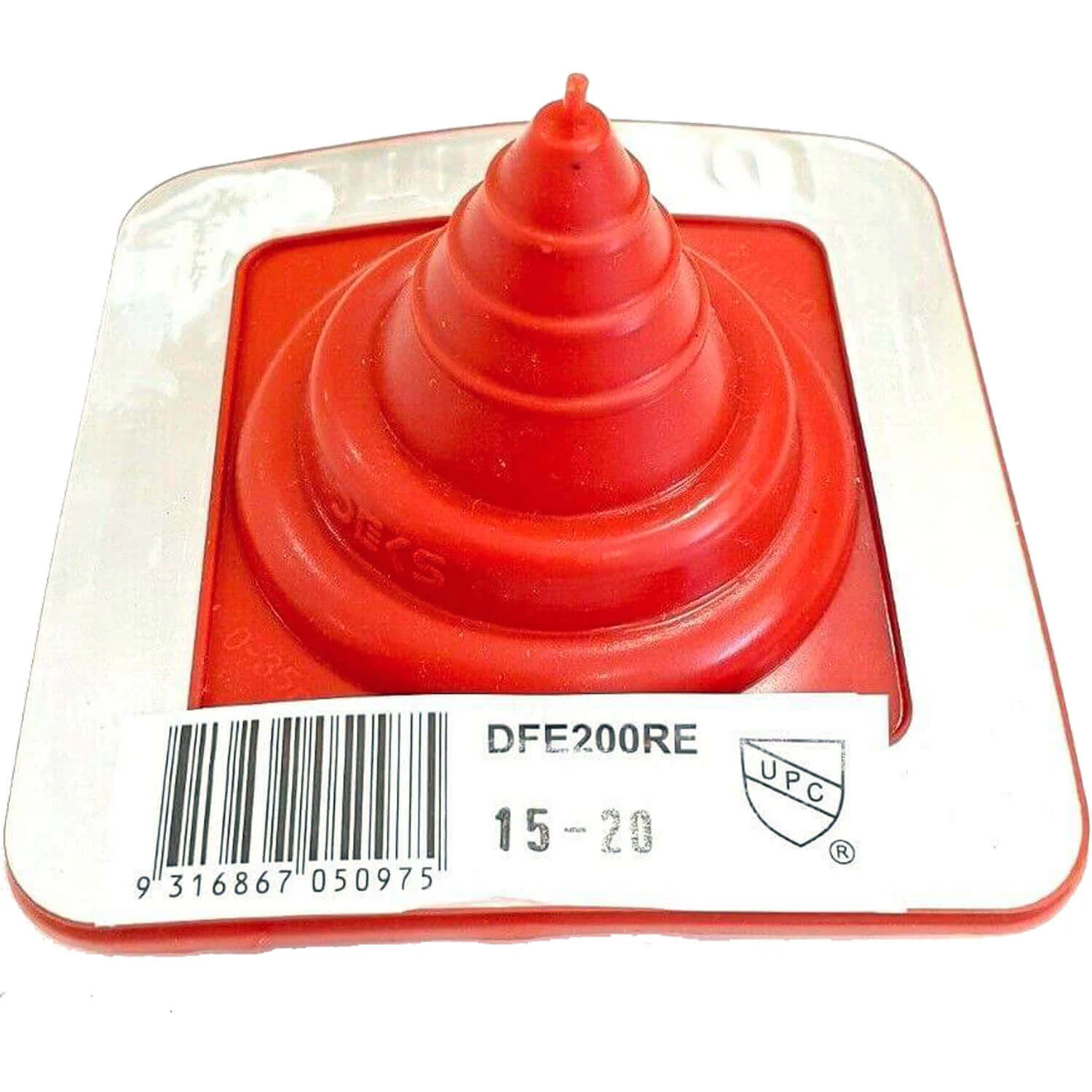 Dektite Red Silicone High-Temp Square-Base Flashing - 392°F Metal Roof Boot - Image 13