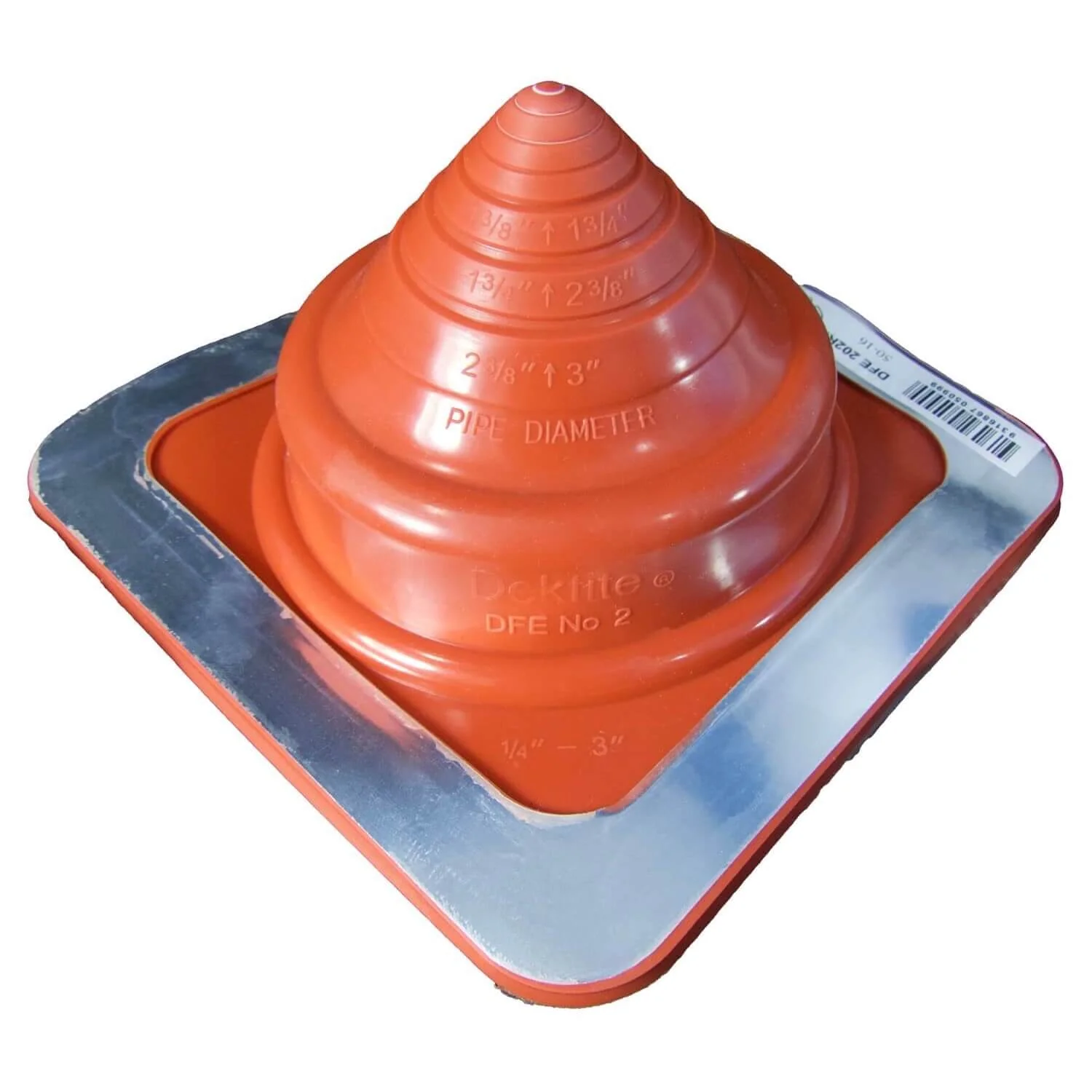 Dektite Red Silicone High-Temp Square-Base Flashing - 392°F Metal Roof Boot - Image 17