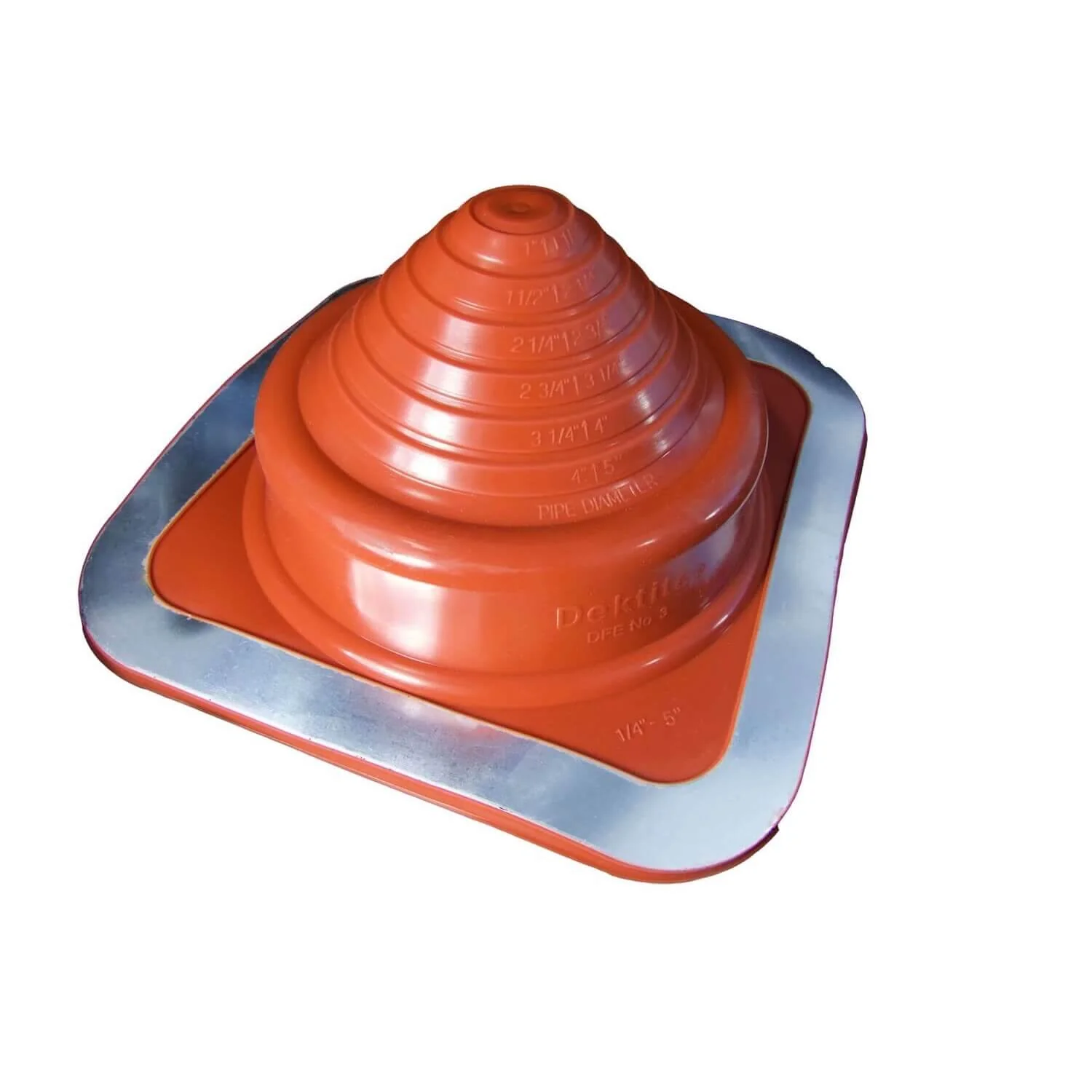 Dektite Red Silicone High-Temp Square-Base Flashing - 392°F Metal Roof Boot - Image 19