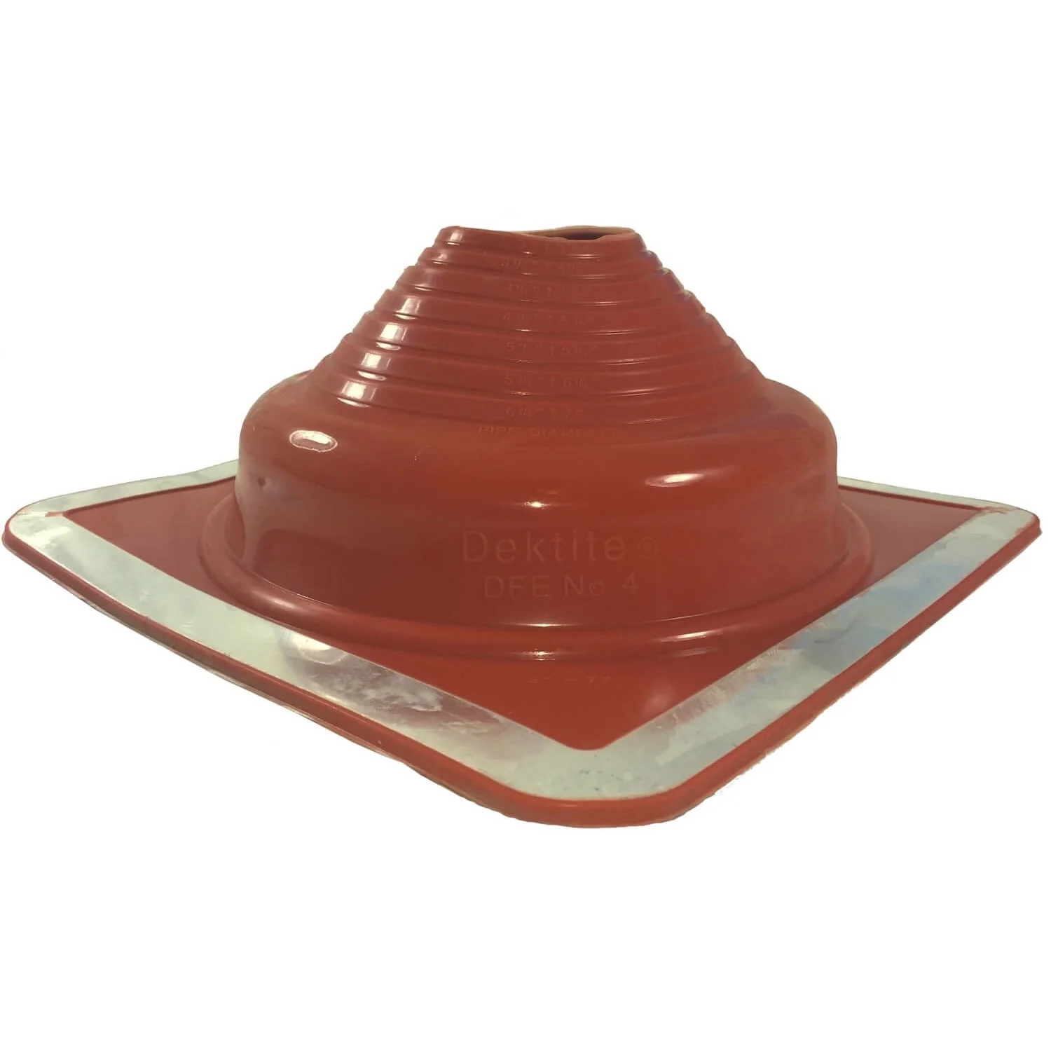 Dektite Red Silicone High-Temp Square-Base Flashing - 392°F Metal Roof Boot - Image 21