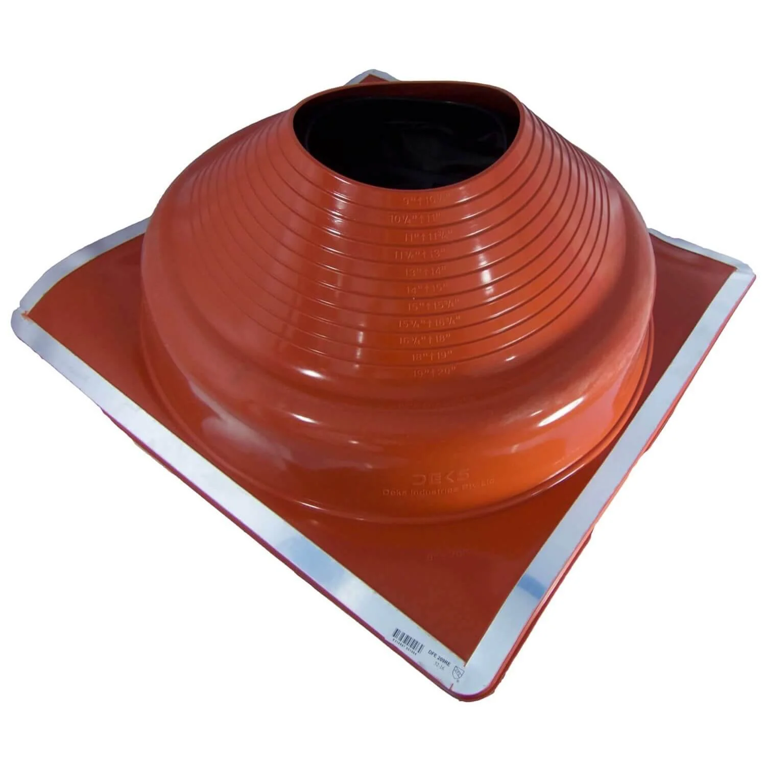 Dektite Red Silicone High-Temp Square-Base Flashing - 392°F Metal Roof Boot - Image 31