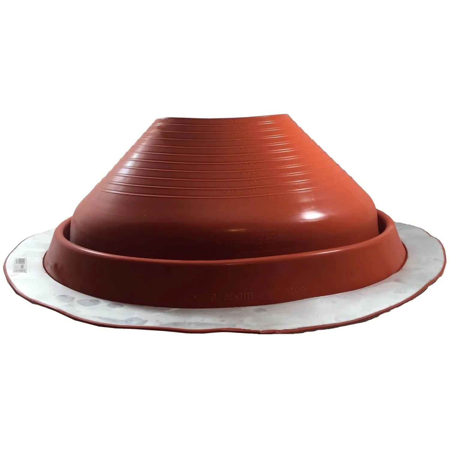 Dektite Round Base Pipe Flashing Boot – Red High Temp Silicone Roof Flashing - Image 28