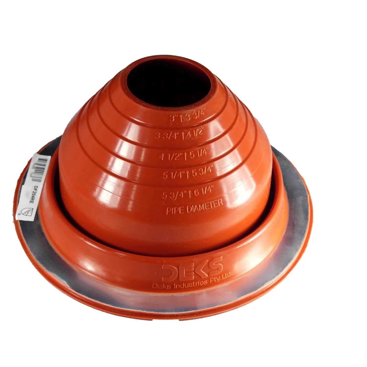 Dektite Round Base Pipe Flashing Boot – Red High Temp Silicone Roof Flashing - Image 4