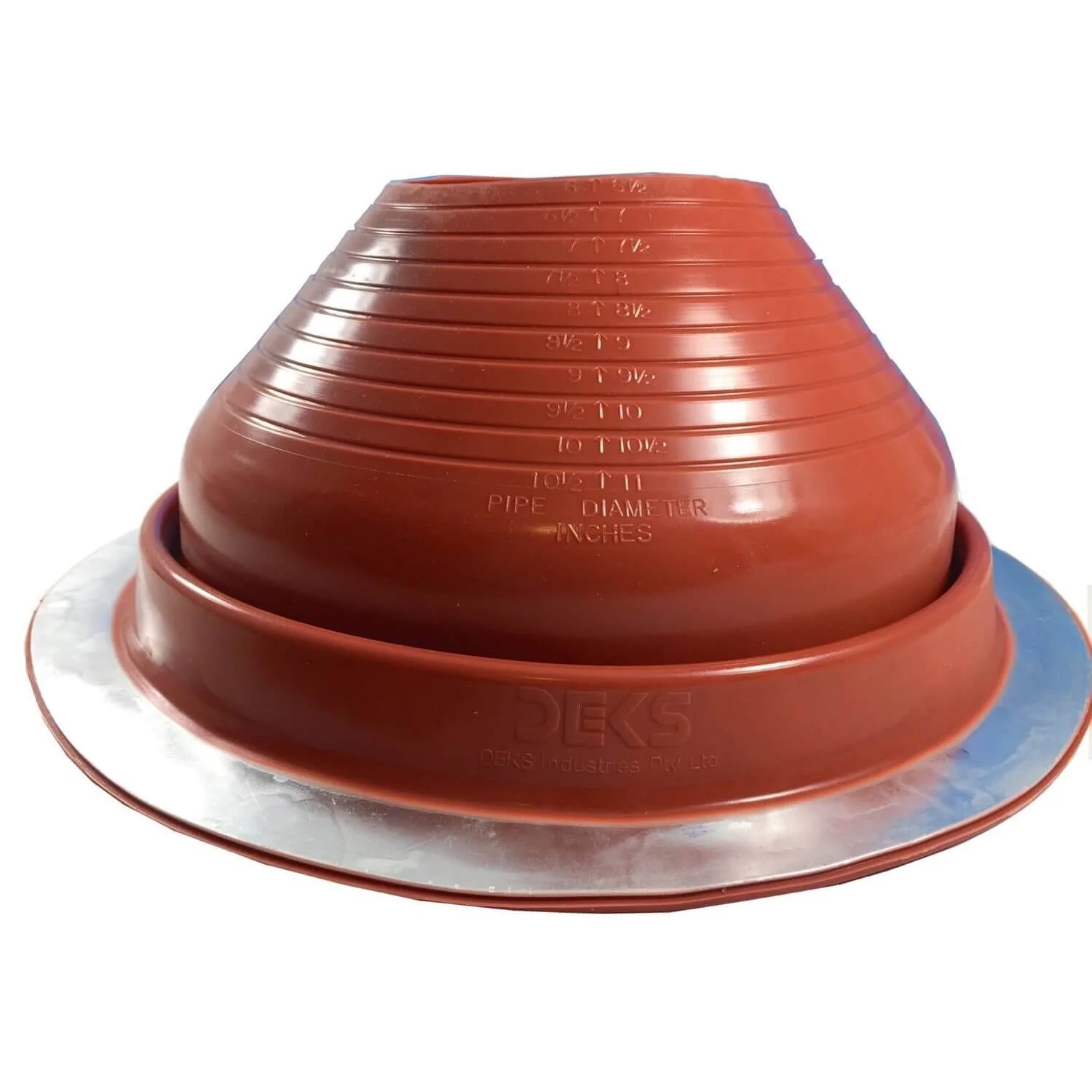 Dektite Round Base Pipe Flashing Boot – Red High Temp Silicone Roof Flashing - Image 7