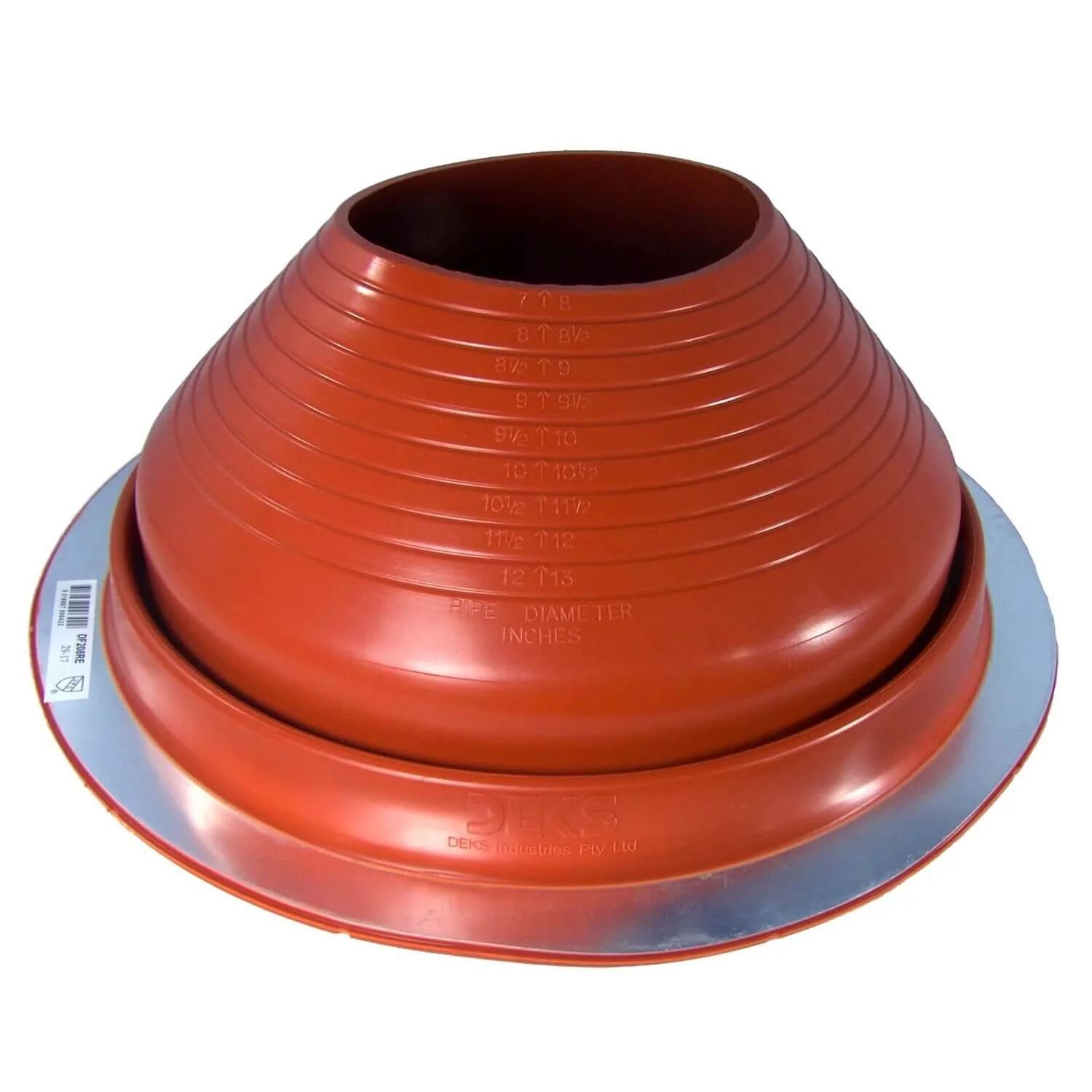 Dektite Round Base Pipe Flashing Boot – Red High Temp Silicone Roof Flashing - Image 8