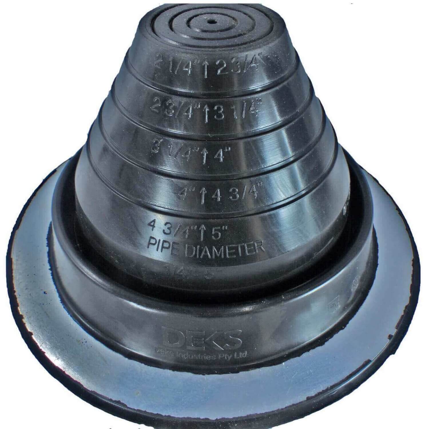 Dektite ROUND Black EPDM flexible Pipe Flashing, Roof Jack, Pipe Booting Flashing - Image 19