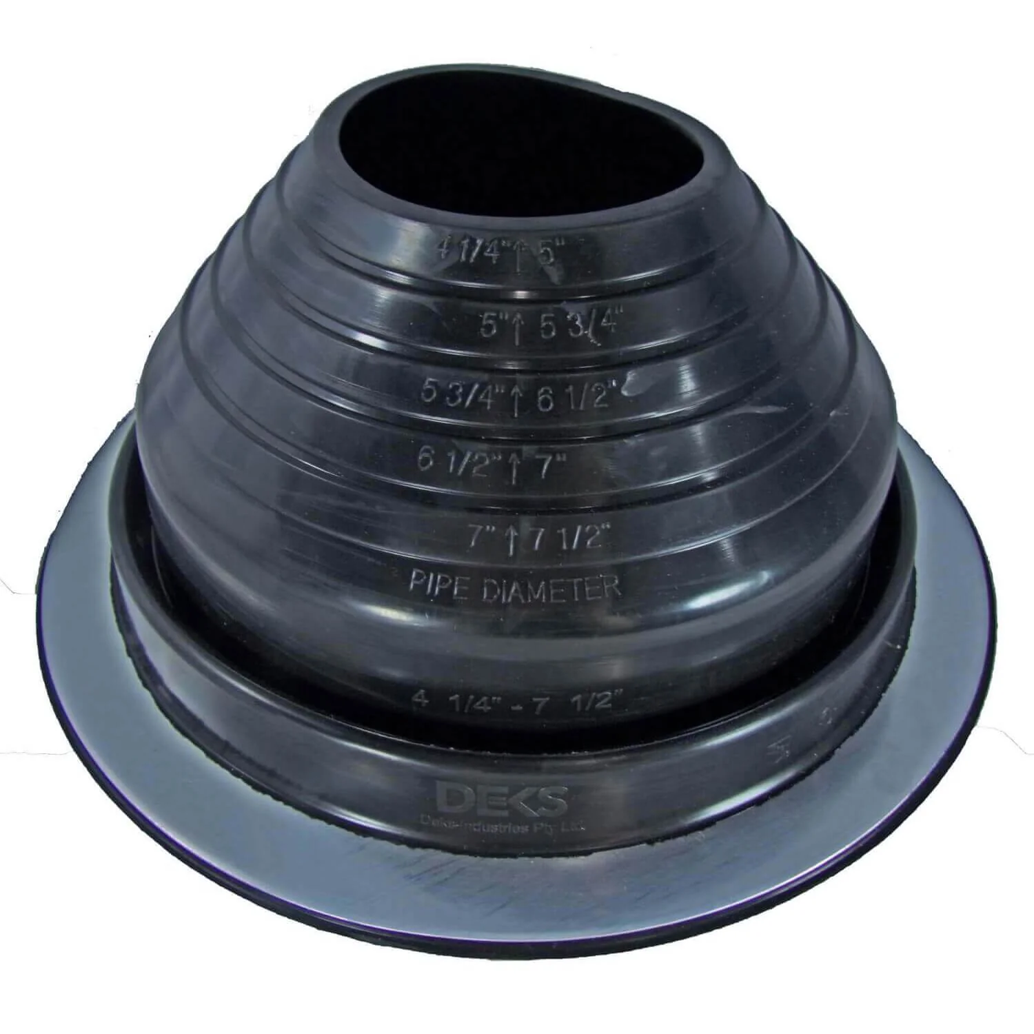 Dektite ROUND Black EPDM flexible Pipe Flashing, Roof Jack, Pipe Booting Flashing - Image 23