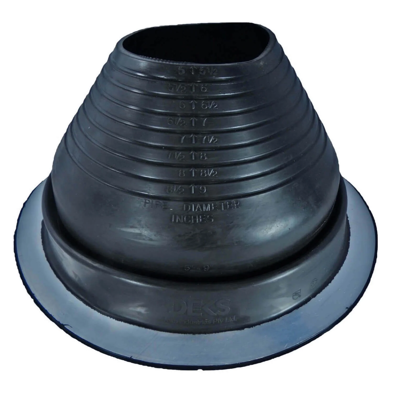 Dektite ROUND Black EPDM flexible Pipe Flashing, Roof Jack, Pipe Booting Flashing - Image 25