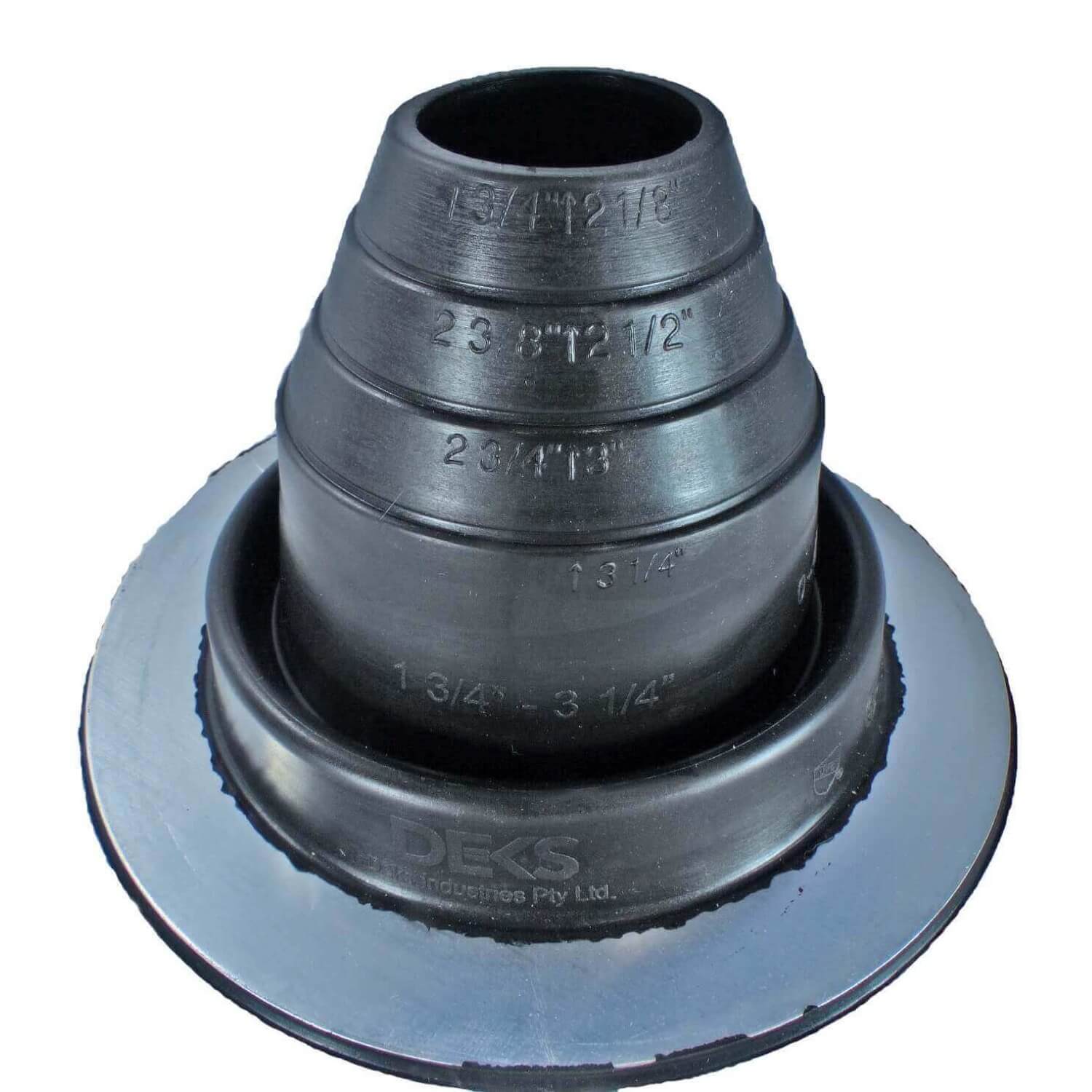 Dektite ROUND Black EPDM flexible Pipe Flashing, Roof Jack, Pipe Booting Flashing - Image 4