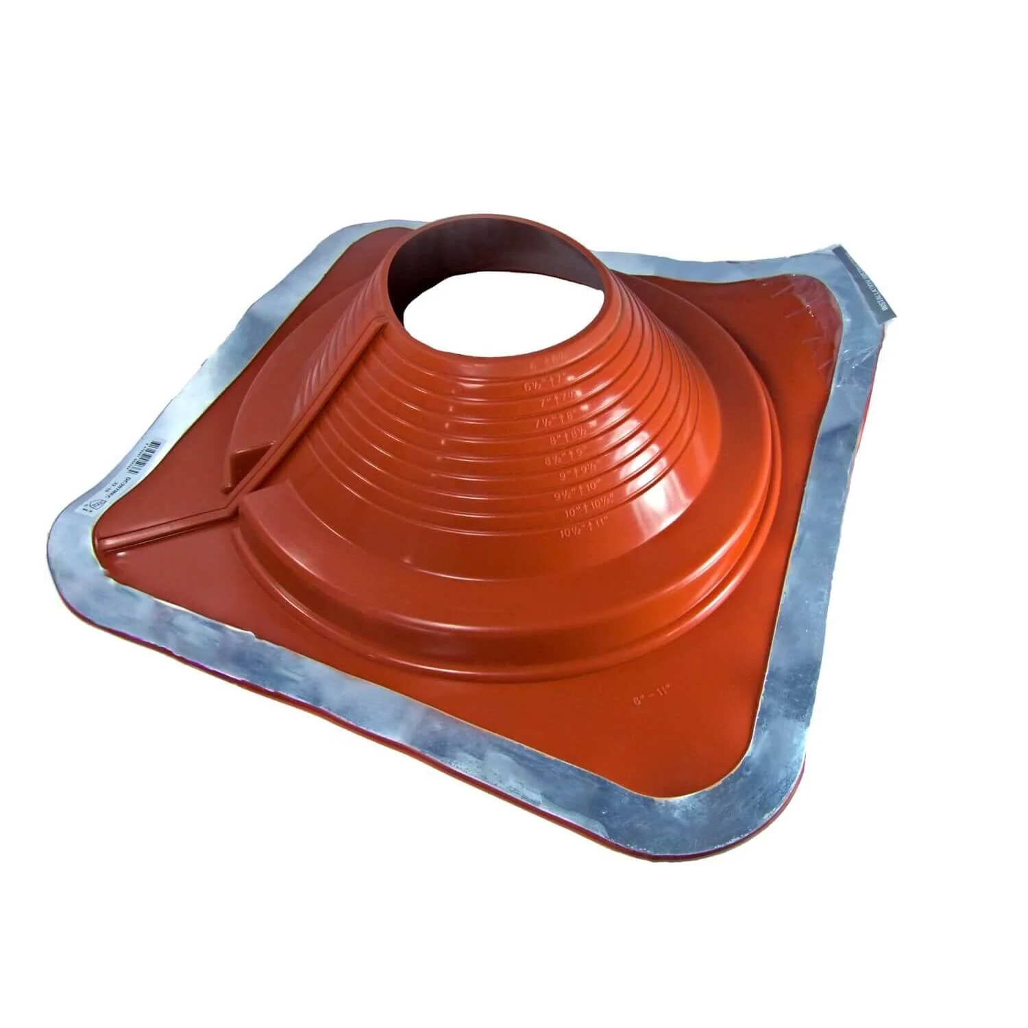 Dektite Square Base Combo Pipe Flashing Boot – Red High Temp Silicone Roof Flashing - Image 22