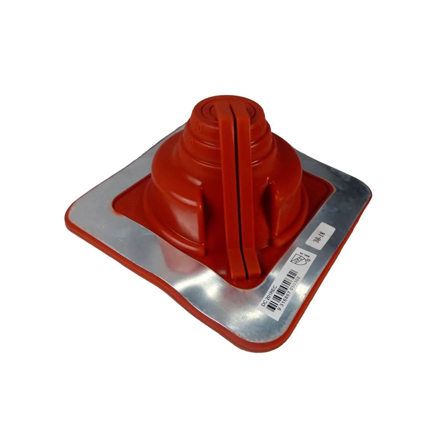 Dektite Square Base Combo Pipe Flashing Boot – Red High Temp Silicone Roof Flashing - Image 26