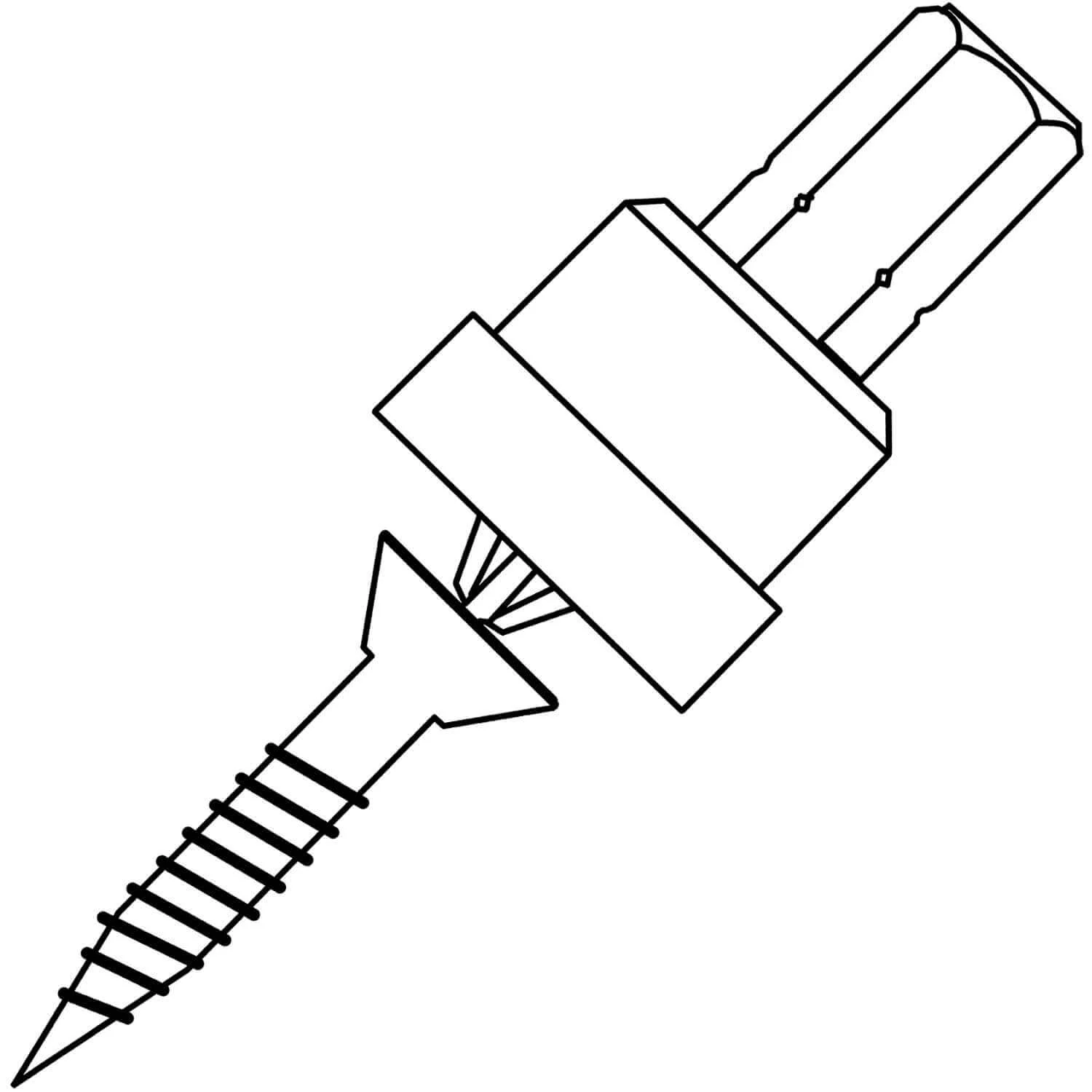 DRYWALL BIT - : 1 inch long #2 Phillips Sheetrock bit (1/4" shank) for drywall installation - Image 2