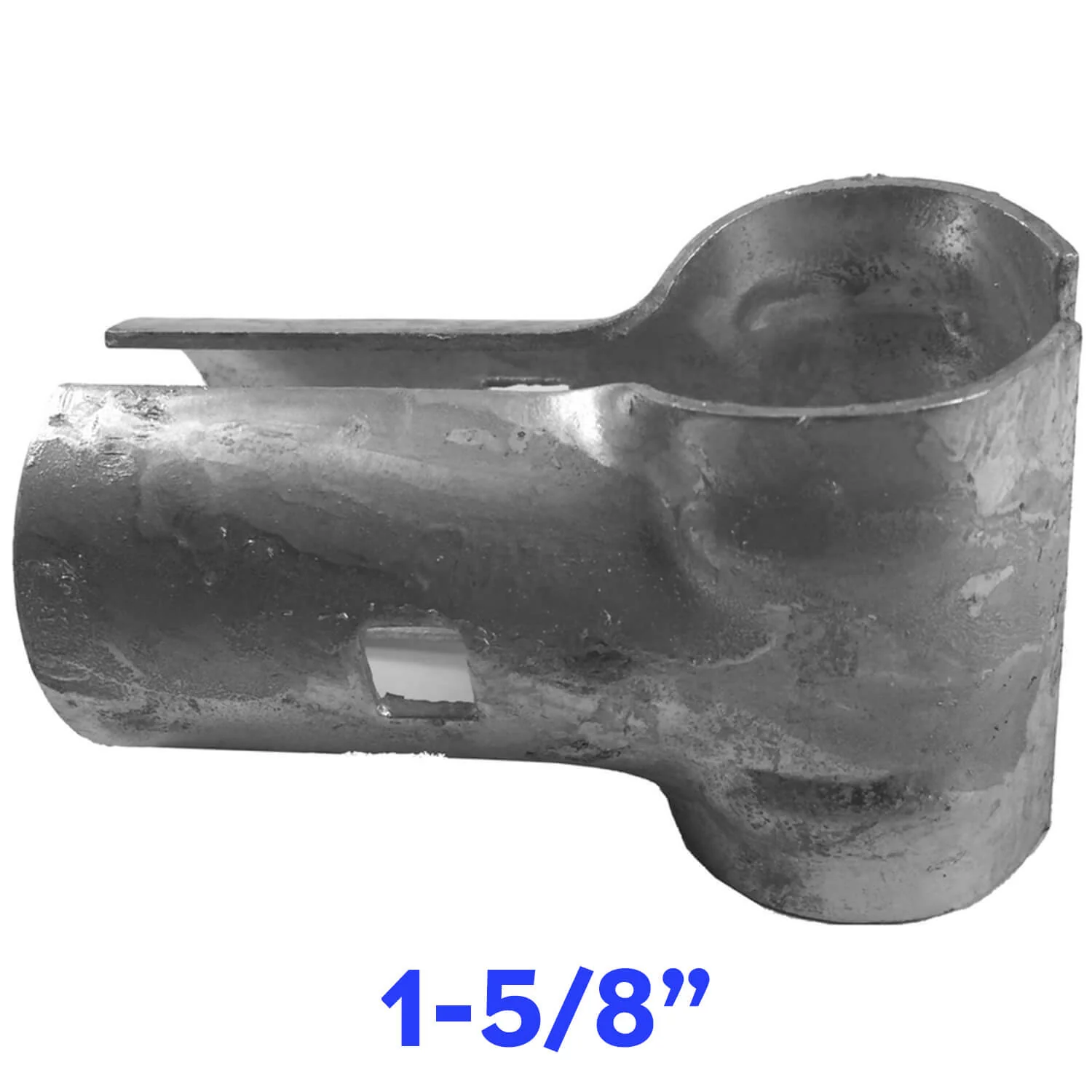 END CLAMP / PANEL T CLAMP -  Chain Link Fence Clamp for T-ing into a pipe of exact dimensions. 1-3/8" x 1-3/8" or 1-5/8" x 1-5/8" - Image 6