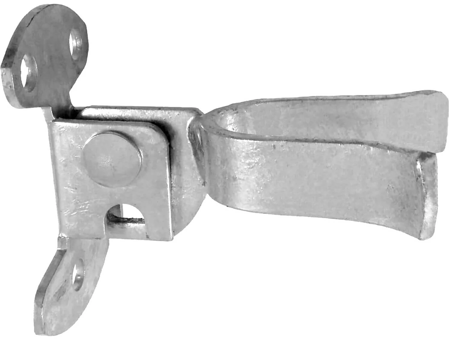 Galvanized Wall Mount (Flat Back) Fork Gate Latch -  Easily Mounts to Wooden Gate Post or Wall with Screws or Lag Bolts - Image 15