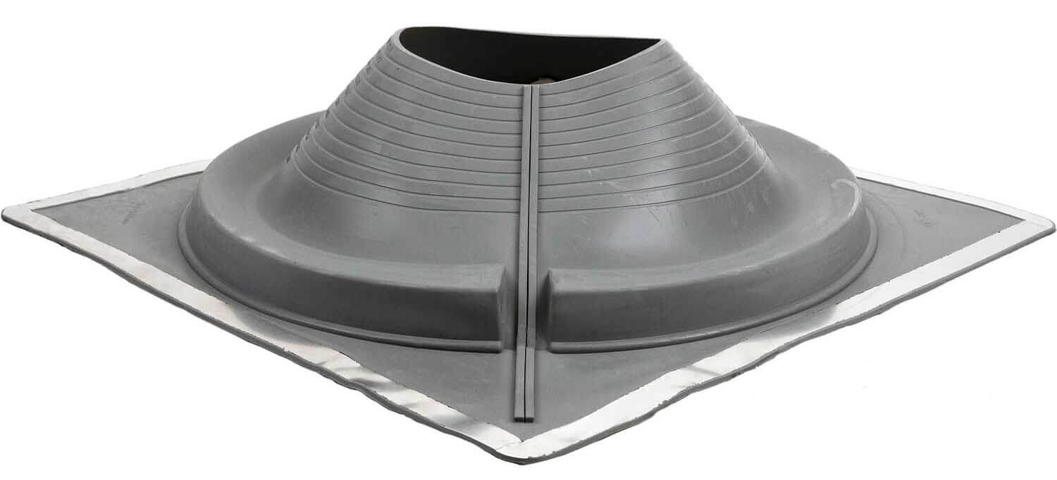 GRAY DEKTITE SQUARE BASE COMBO PIPE FLASHING BOOT:  EPDM Square Base Flexible Pipe Flashing Dektite - Image 27