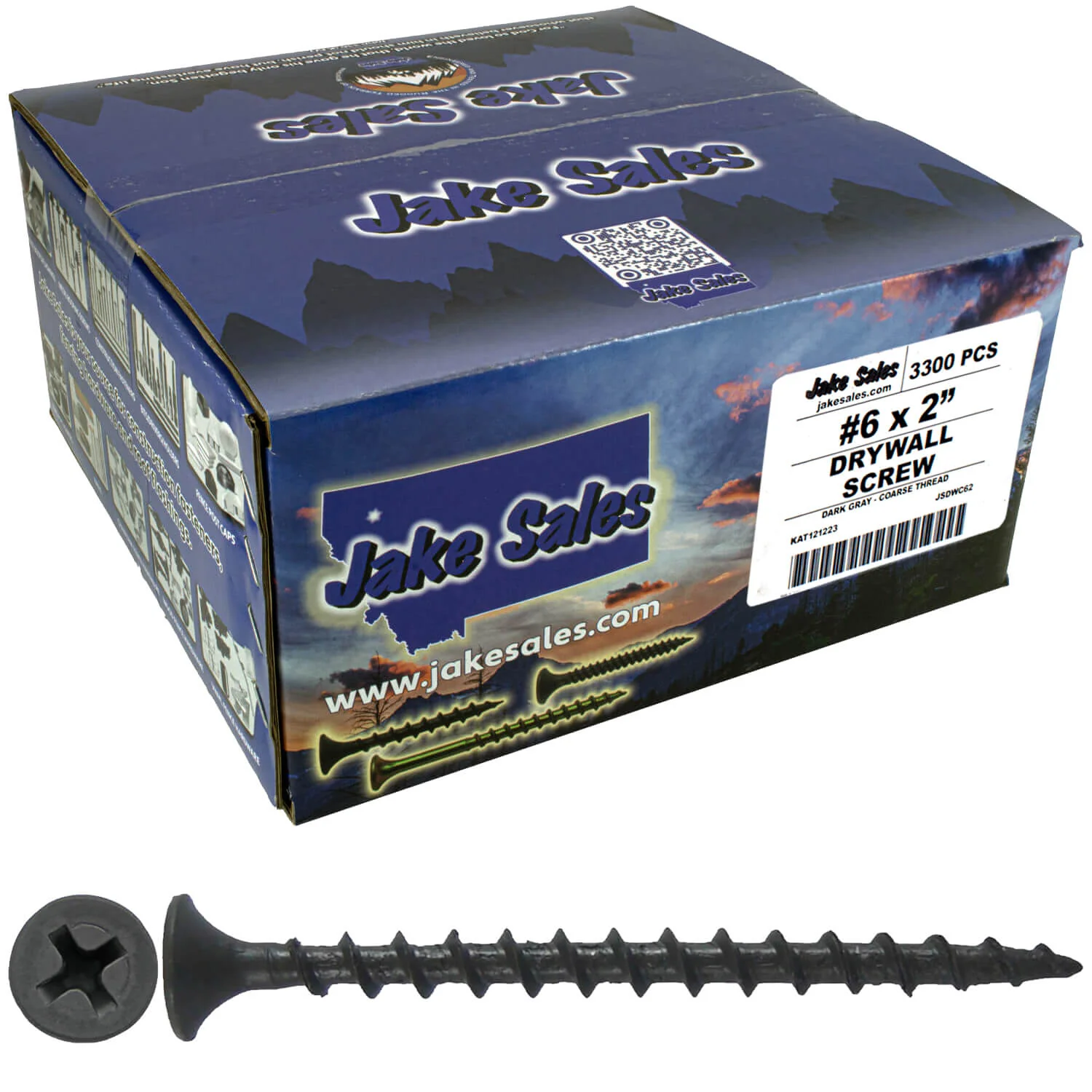 Gray Phosphate Coarse Thread Drywall Screws - Drywall, Gypsum board, Sheet rock, Plasterboard Screws. Use for all purpose wood screws. - Image 24