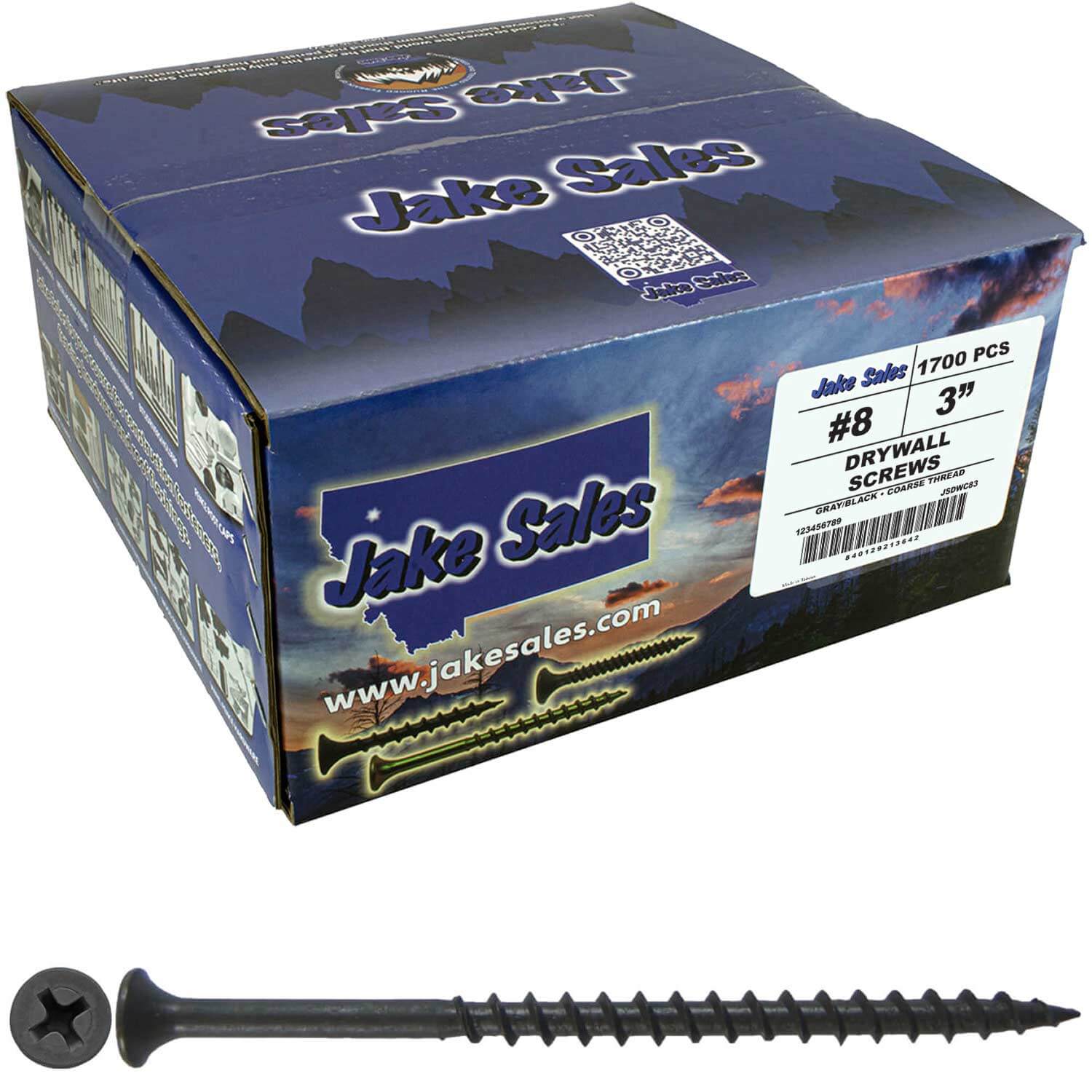 Gray Phosphate Coarse Thread Drywall Screws - Drywall, Gypsum board, Sheet rock, Plasterboard Screws. Use for all purpose wood screws. - Image 26