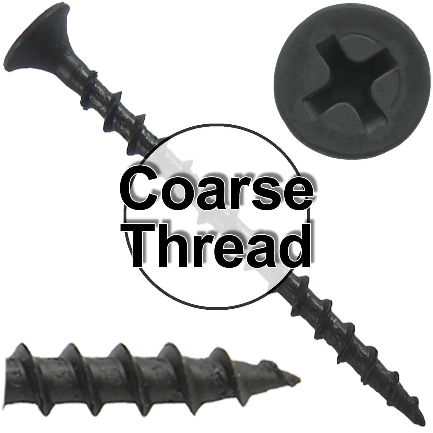 Gray Phosphate Coarse Thread Drywall Screws - Drywall, Gypsum board, Sheet rock, Plasterboard Screws. Use for all purpose wood screws. - Image 49