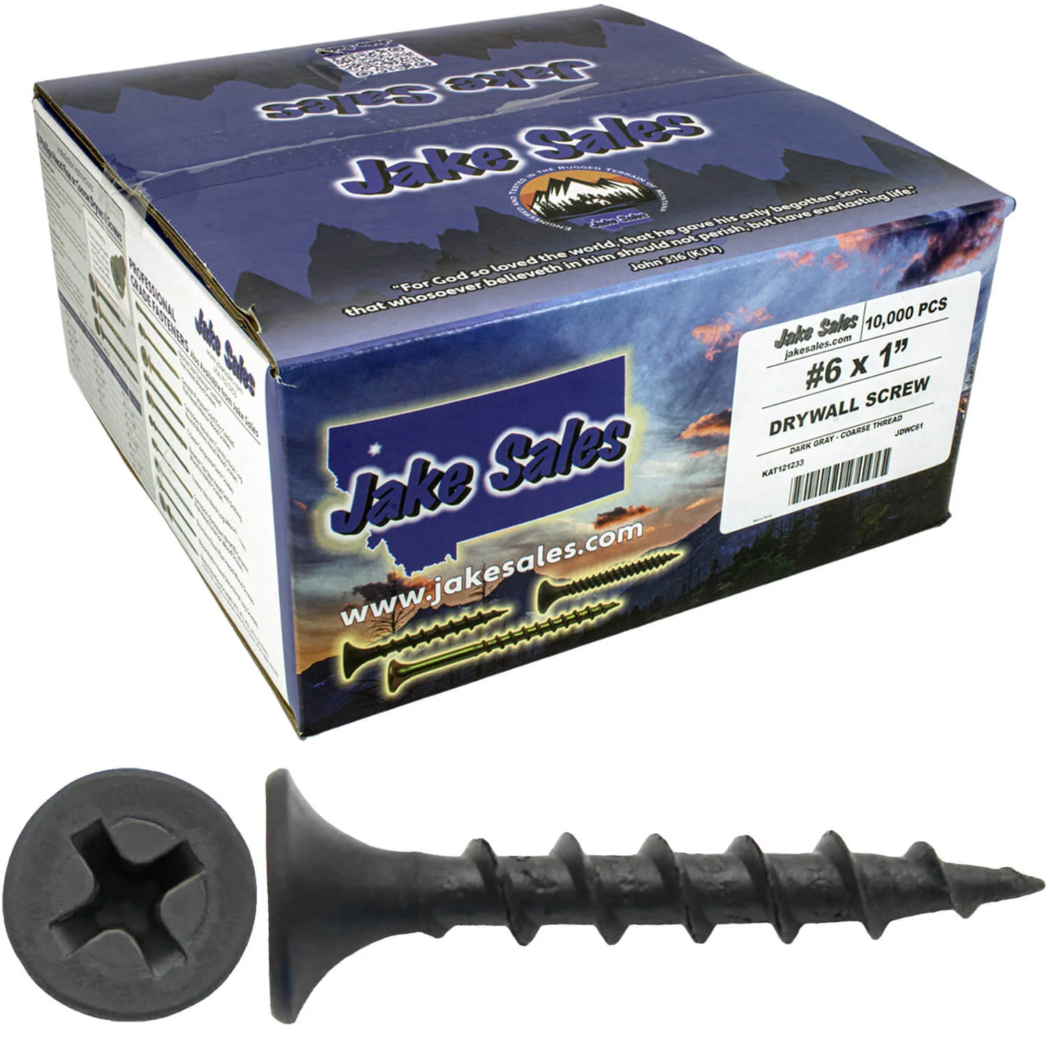 Gray Phosphate Coarse Thread Drywall Screws - Drywall, Gypsum board, Sheet rock, Plasterboard Screws. Use for all purpose wood screws. - Image 5