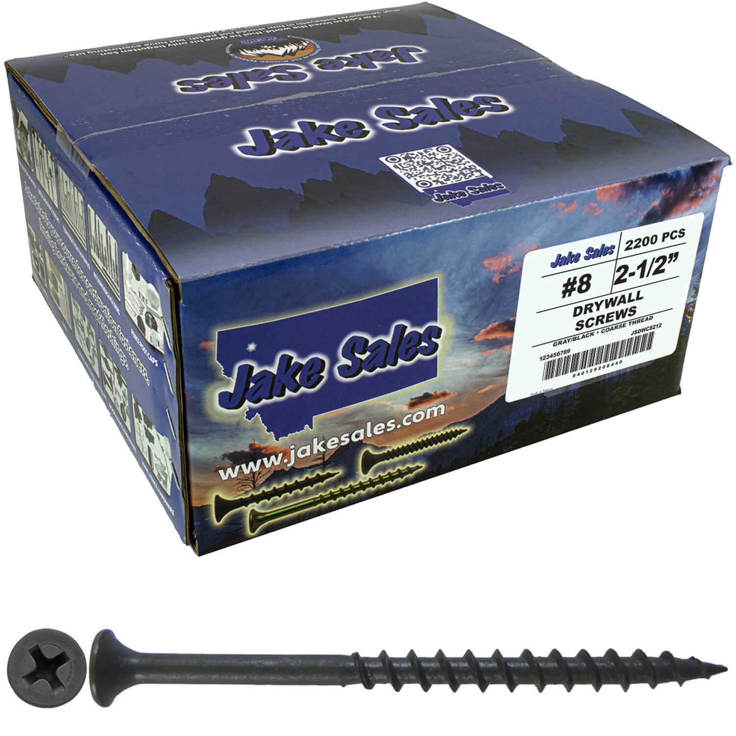 Gray Phosphate Coarse Thread Drywall Screws - Drywall, Gypsum board, Sheet rock, Plasterboard Screws. Use for all purpose wood screws. - Image 66
