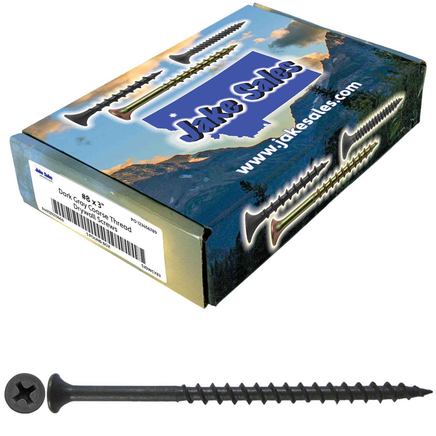 Gray Phosphate Coarse Thread Drywall Screws - Drywall, Gypsum board, Sheet rock, Plasterboard Screws. Use for all purpose wood screws. - Image 68