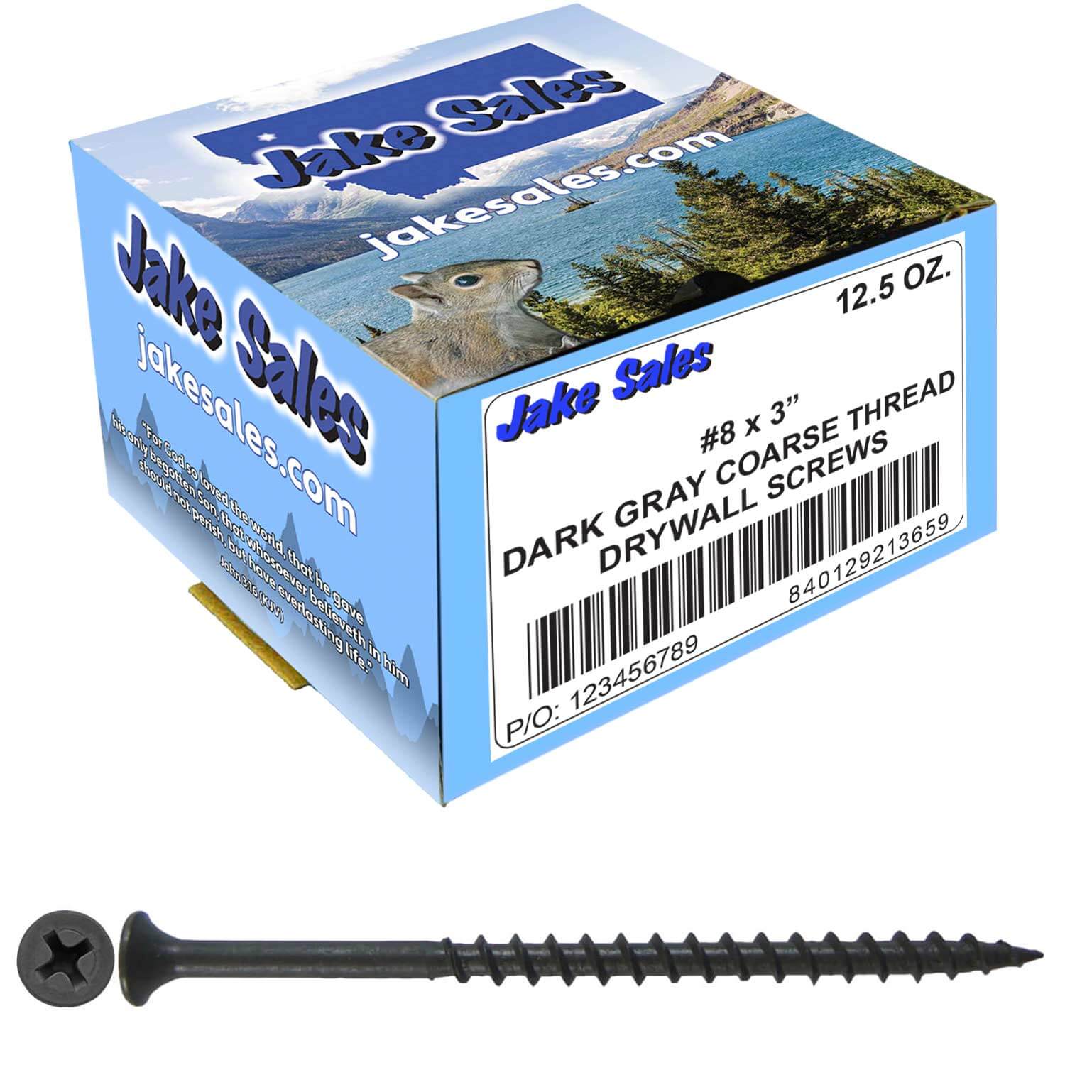 Gray Phosphate Coarse Thread Drywall Screws - Drywall, Gypsum board, Sheet rock, Plasterboard Screws. Use for all purpose wood screws. - Image 94