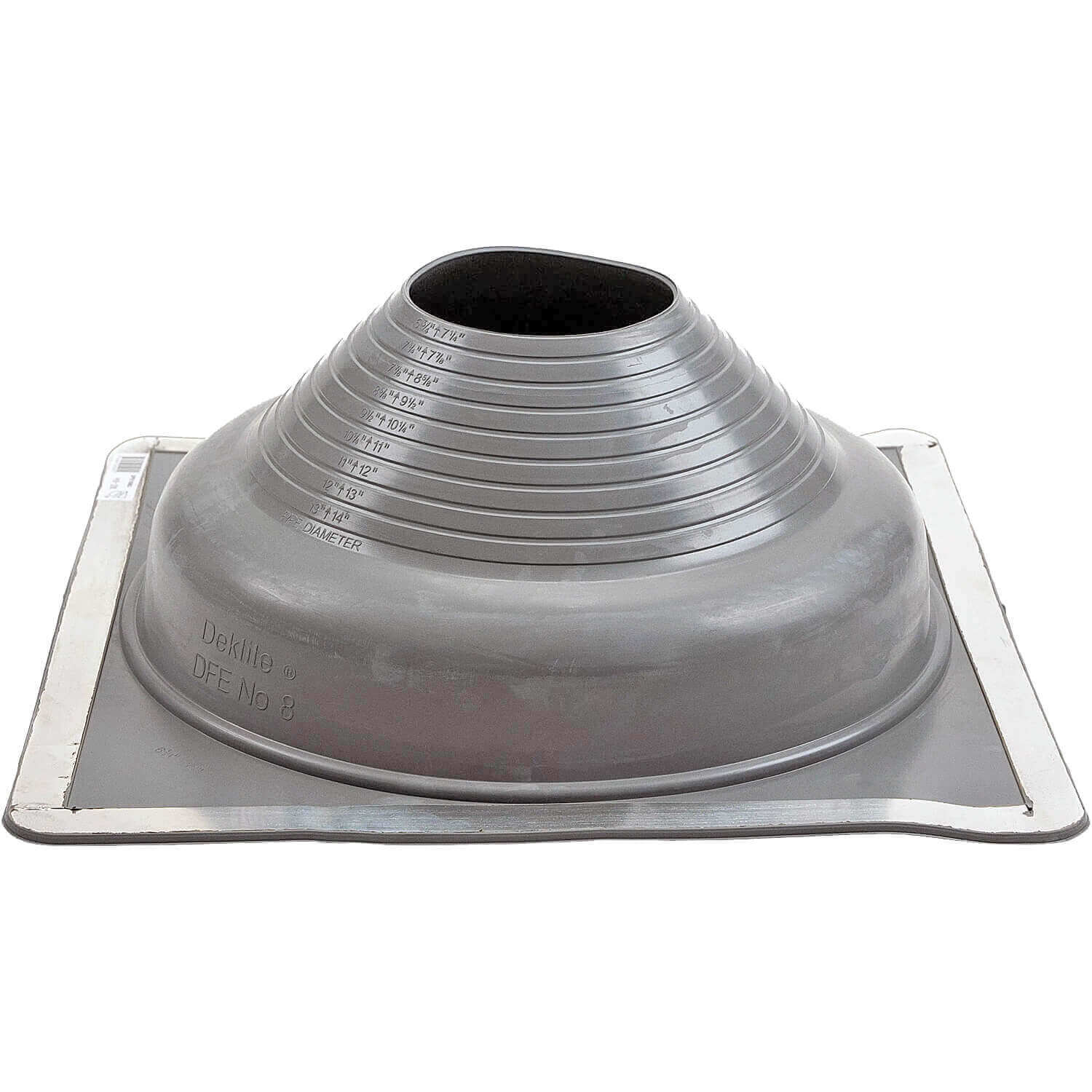 GRAY Square Base EPDM Flexible Pipe Flashing - Image 10