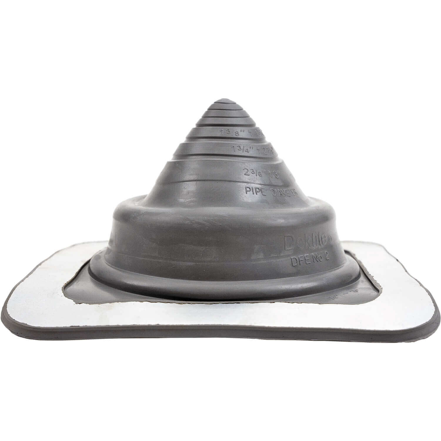 GRAY Square Base EPDM Flexible Pipe Flashing - Image 15