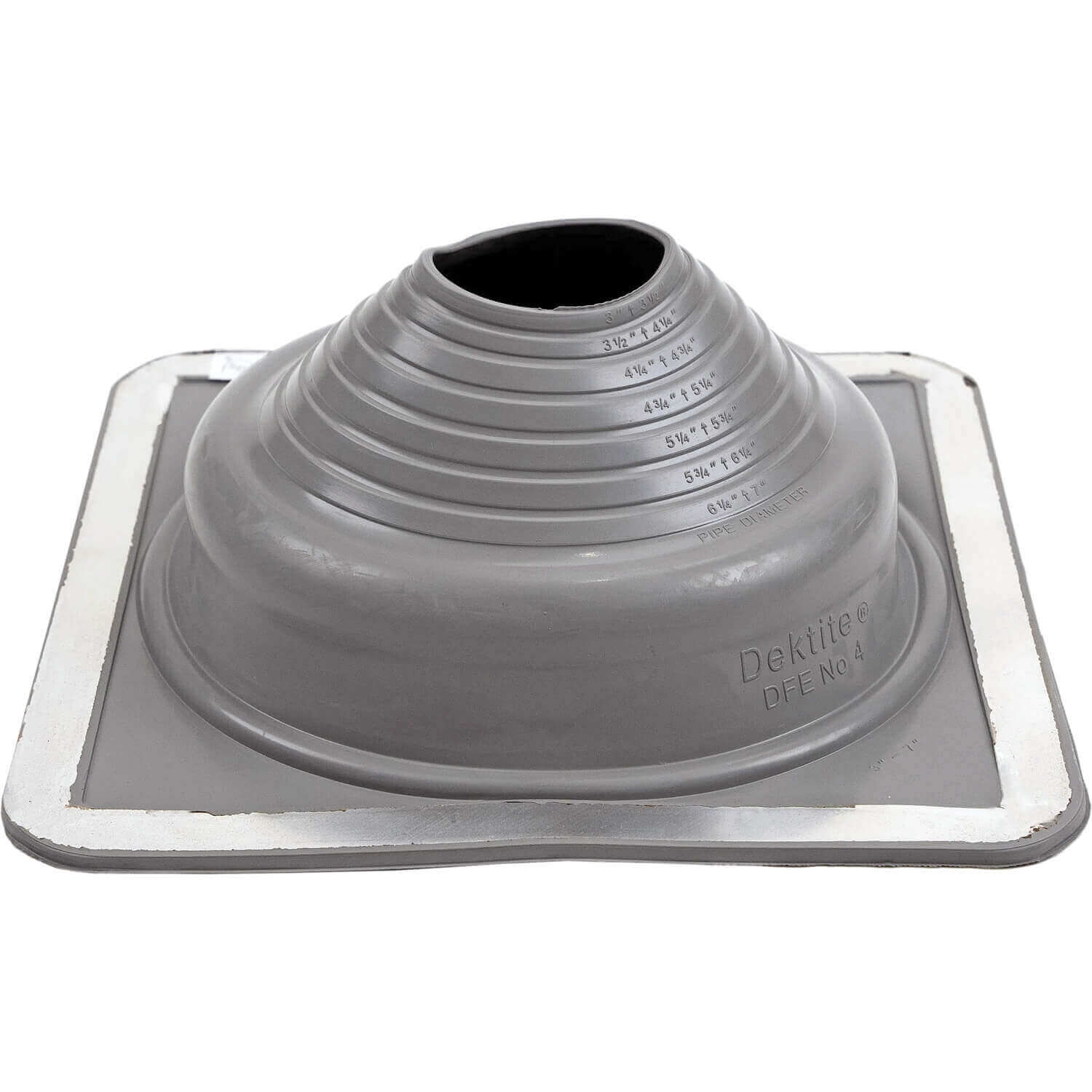 GRAY Square Base EPDM Flexible Pipe Flashing - Image 18