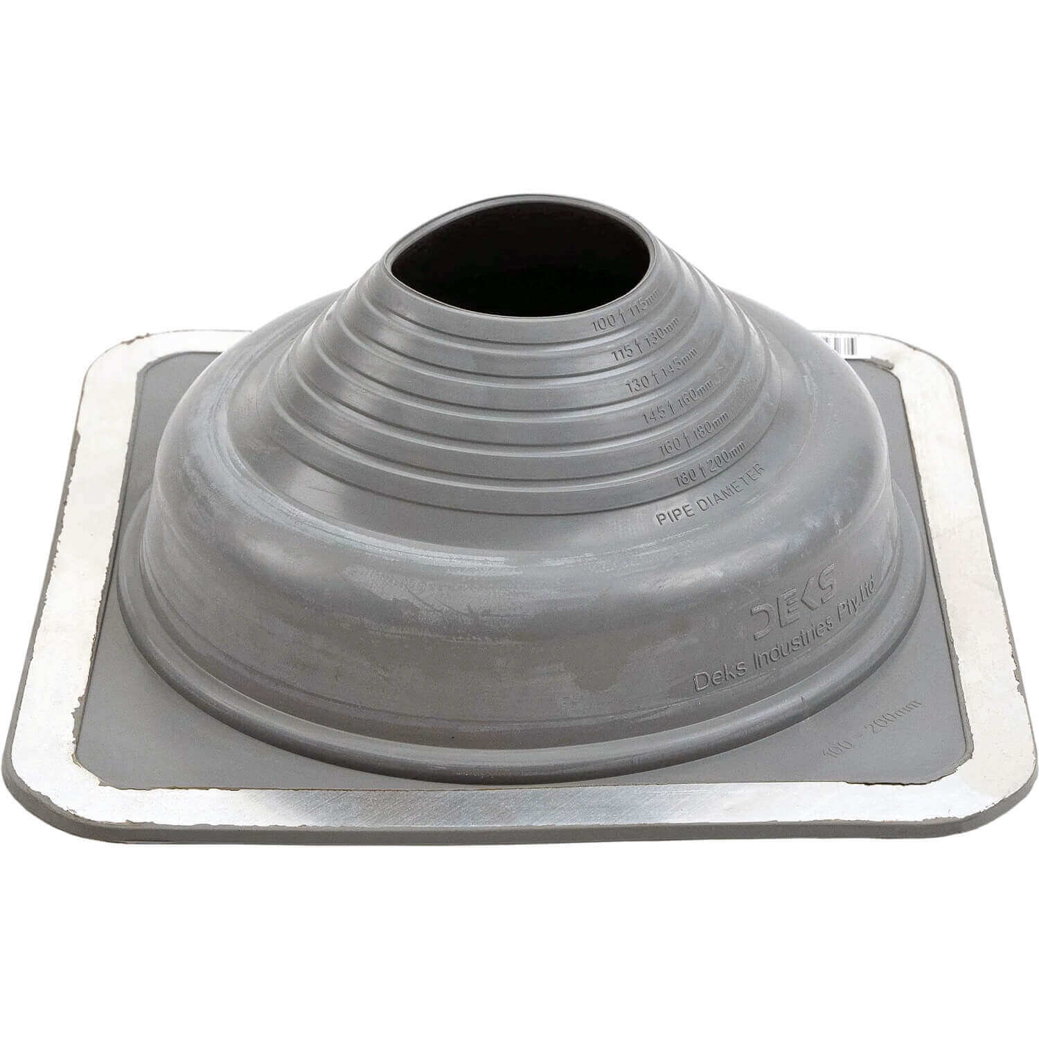 GRAY Square Base EPDM Flexible Pipe Flashing - Image 21