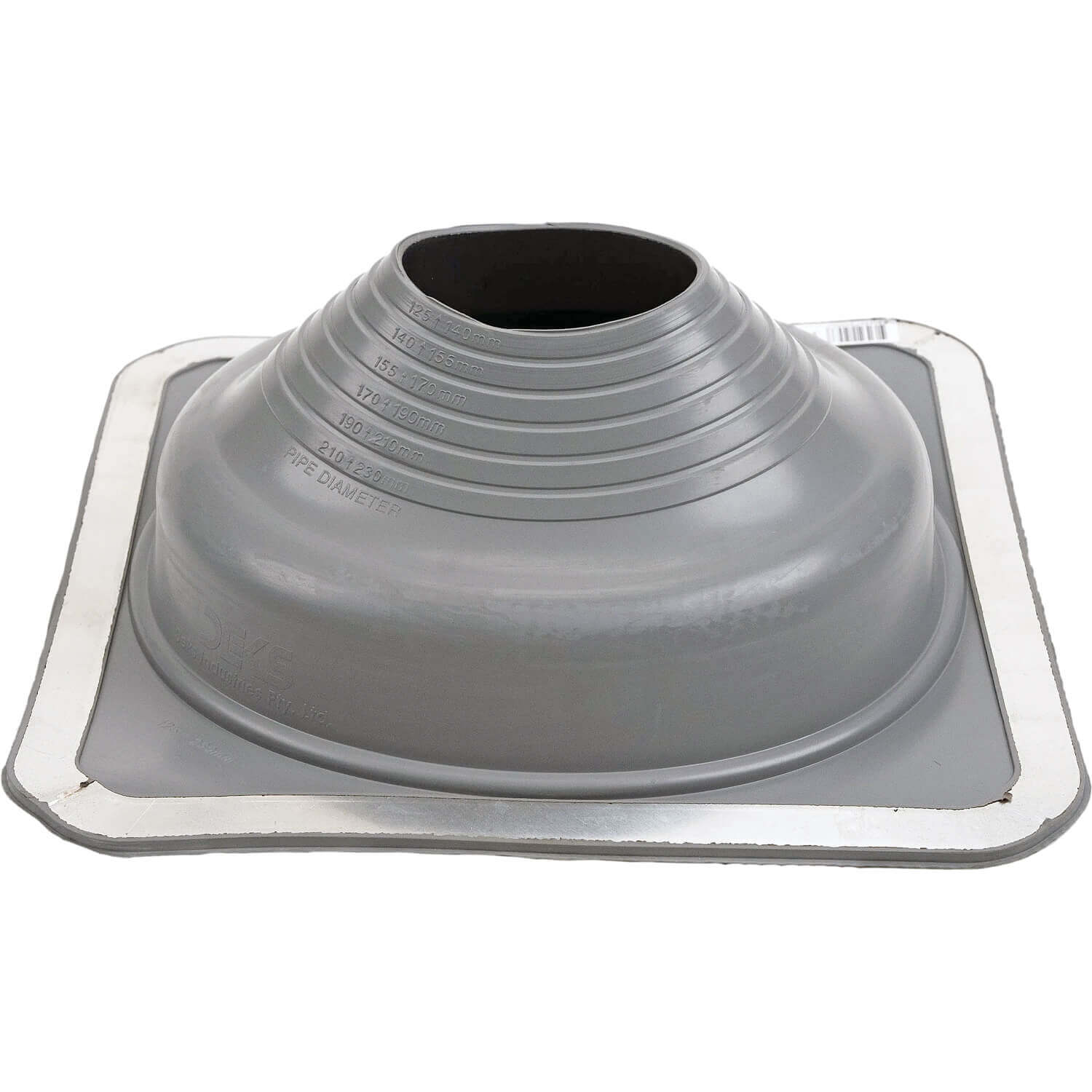 GRAY Square Base EPDM Flexible Pipe Flashing - Image 23