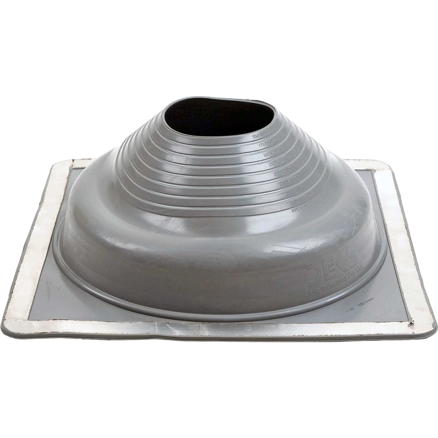 GRAY Square Base EPDM Flexible Pipe Flashing - Image 24