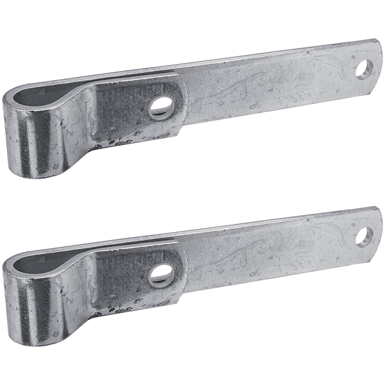 Heavy Duty Wood Gate Strap Hinges - Galvanized Steel with 5/8" Inch Mounting Pin for Lag Screw or J-Bolt Post Hinge - Image 9
